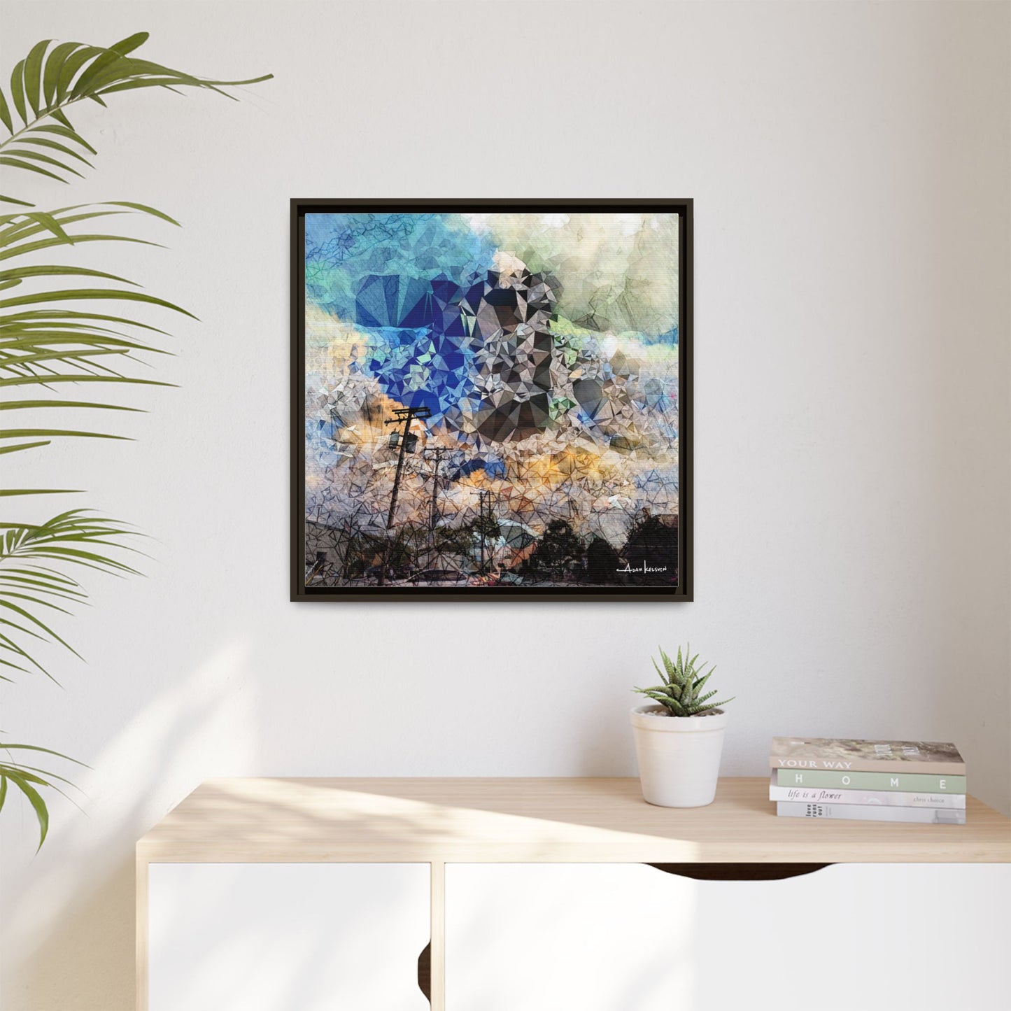 Storms - Gallery Canvas Wrap, Square Frame