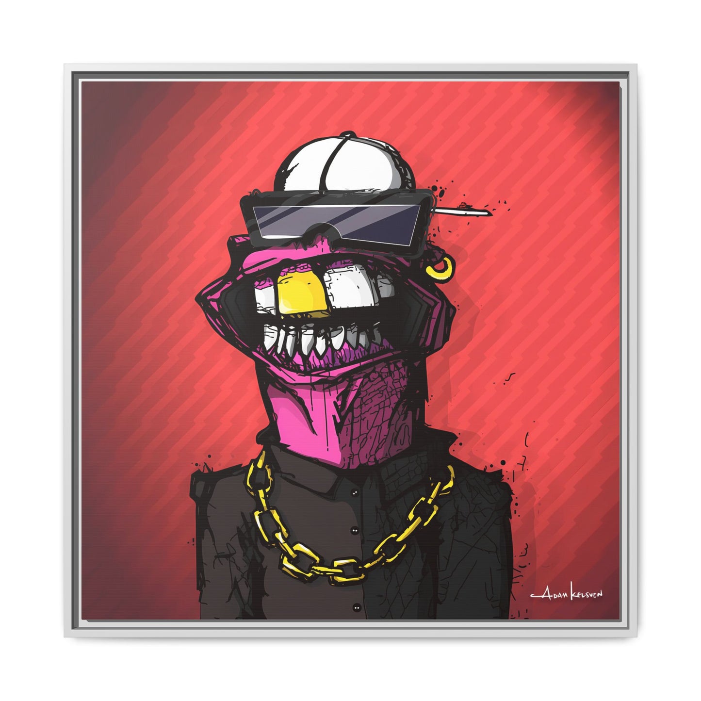 Creep #063 - Gallery Canvas Wraps, Square Frame