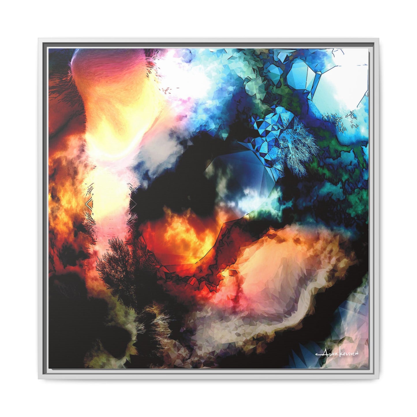 Rubble - Gallery Canvas Wrap, Square Frame