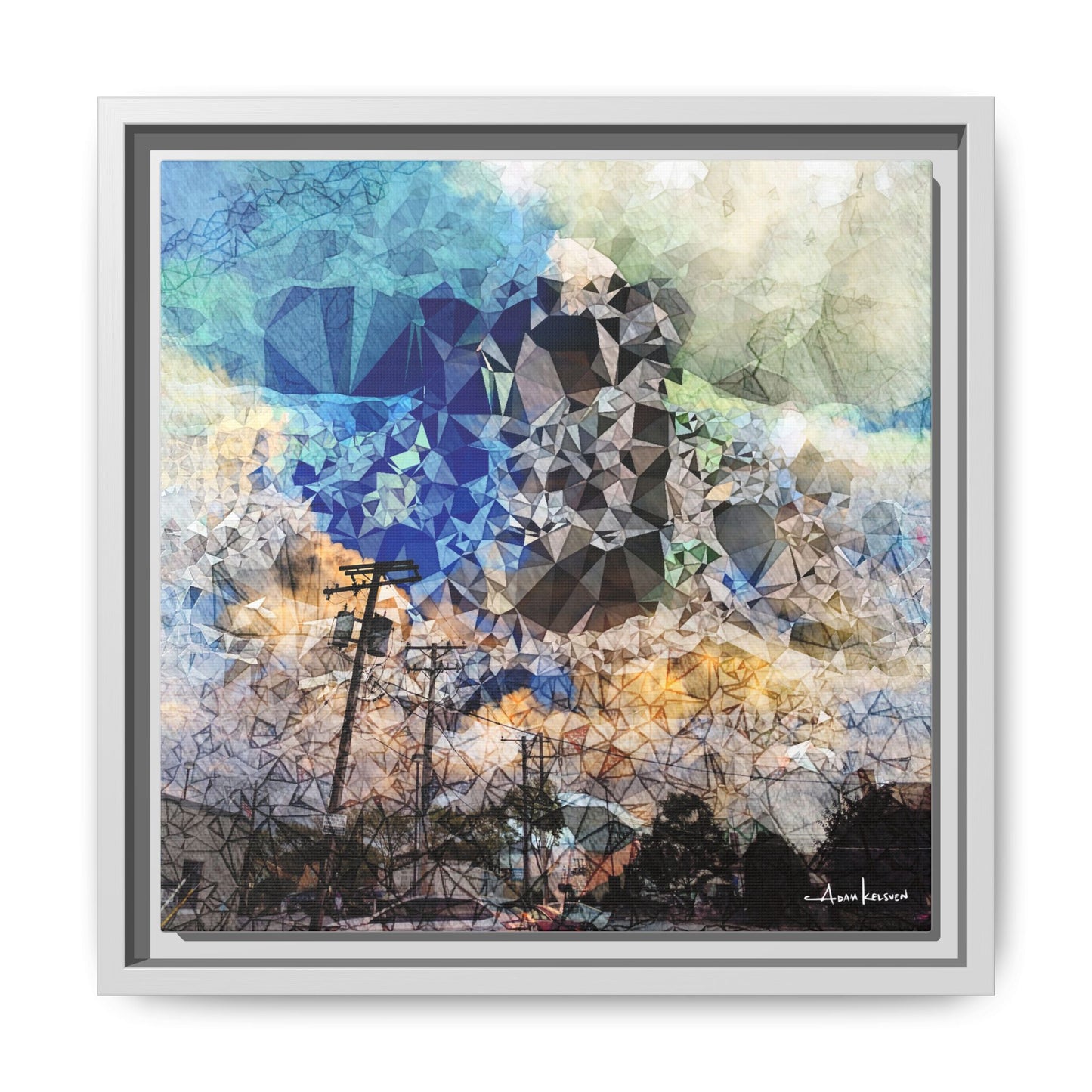 Storms - Gallery Canvas Wrap, Square Frame