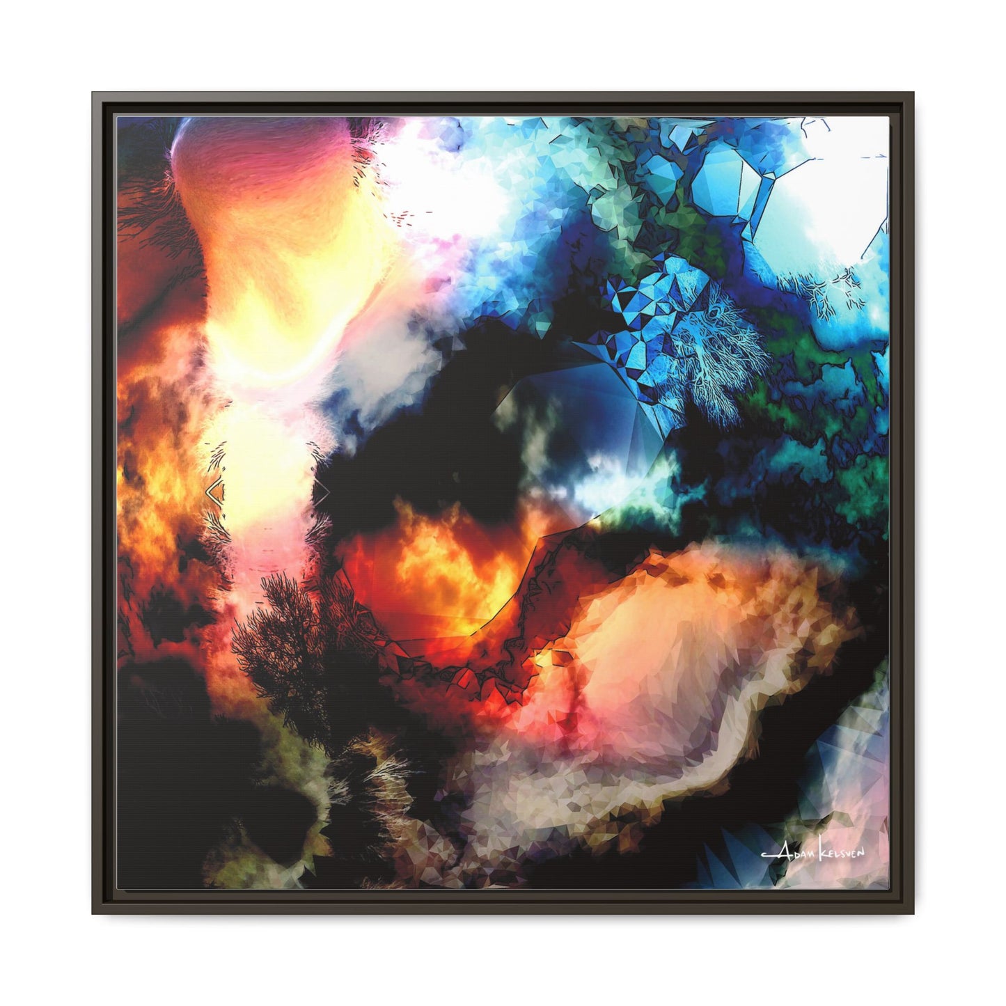 Rubble - Gallery Canvas Wrap, Square Frame