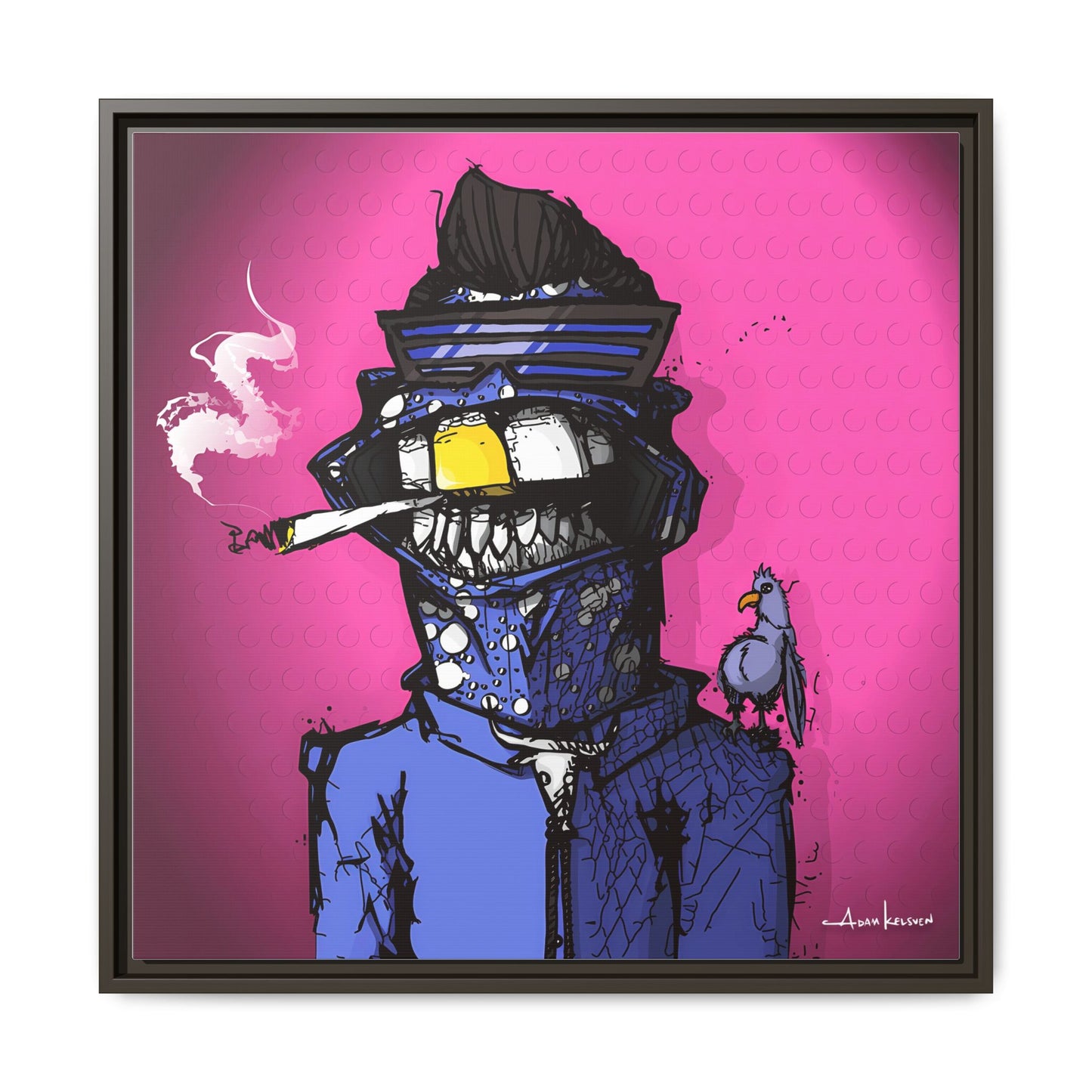 Creep #022 - Gallery Canvas Wraps, Square Frame