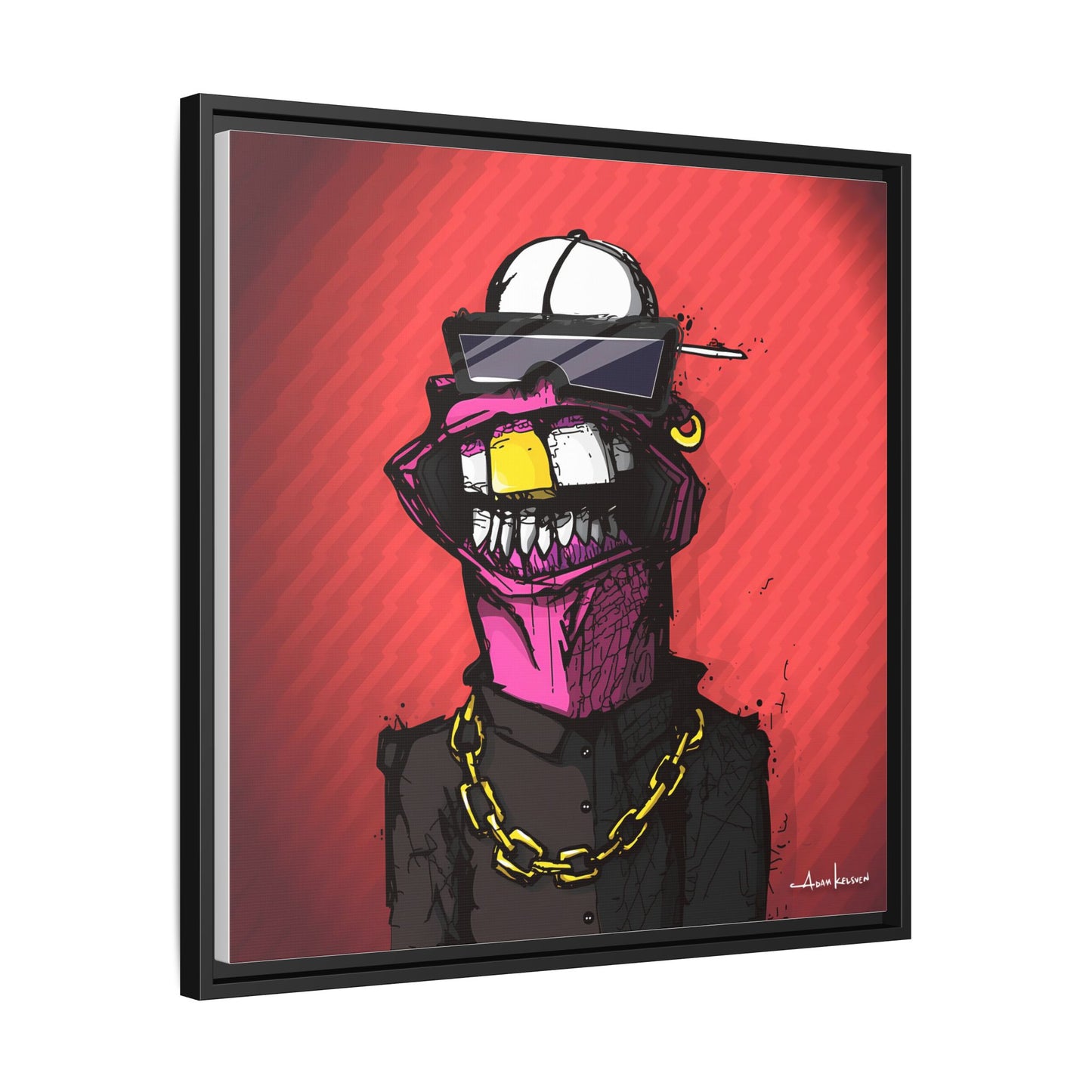 Creep #063 - Gallery Canvas Wraps, Square Frame