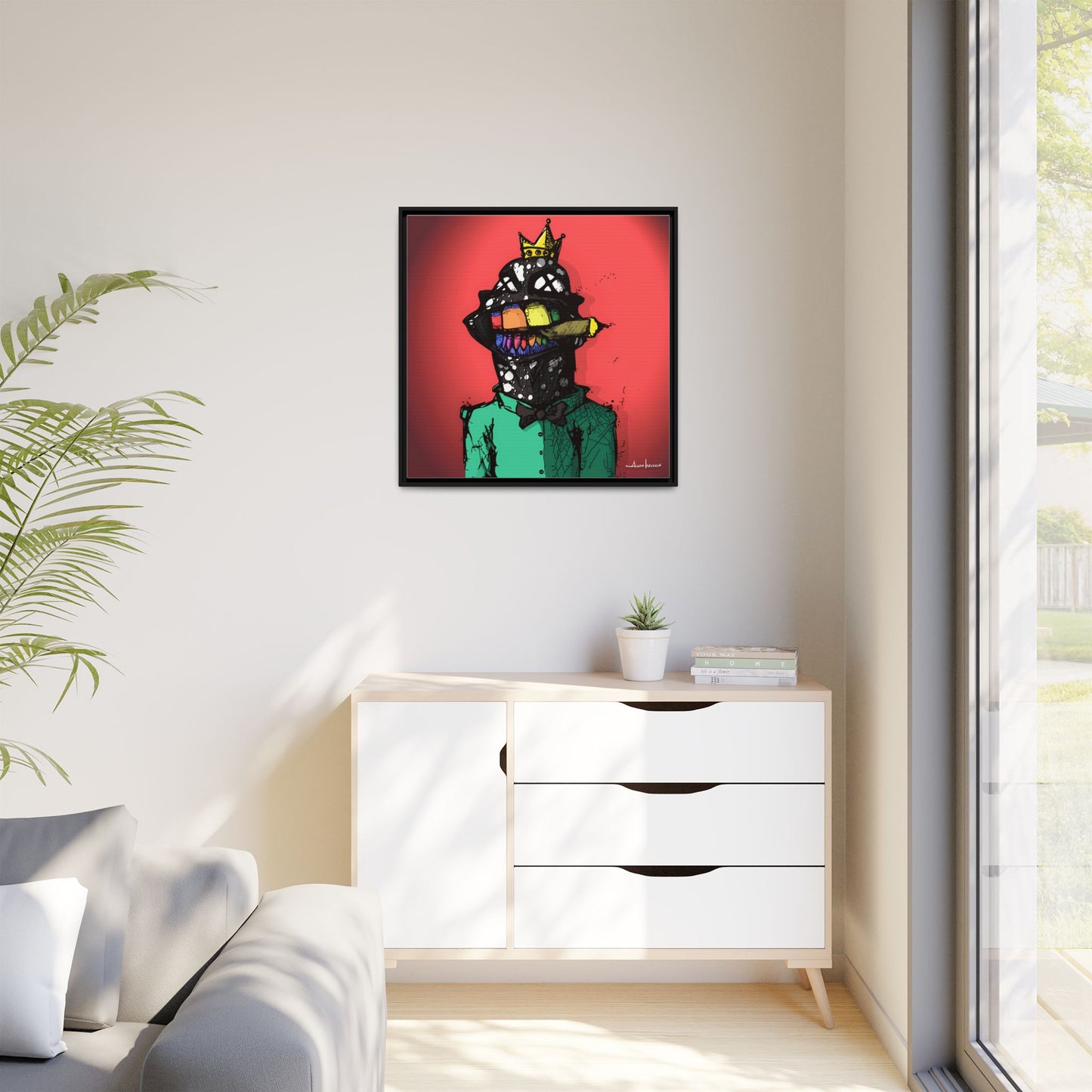 Creep #197 - Gallery Canvas Wraps, Square Frame