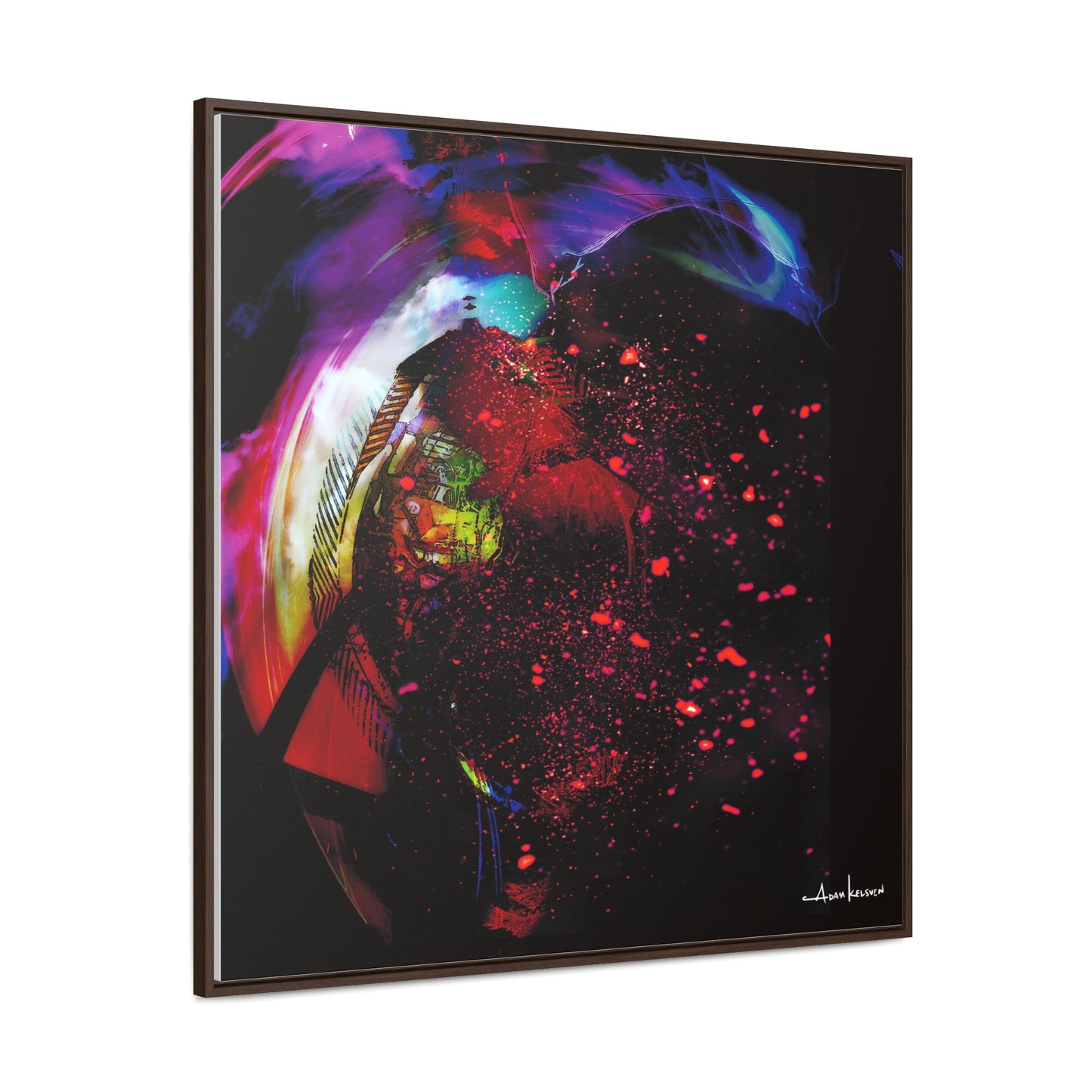 Matrices - Canvas Print, Square Frame
