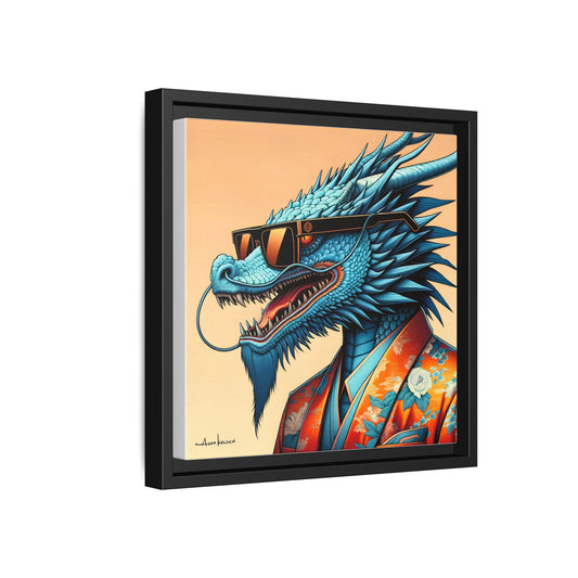 Dapper Dragon - Gallery Canvas Wrap, Square Frame