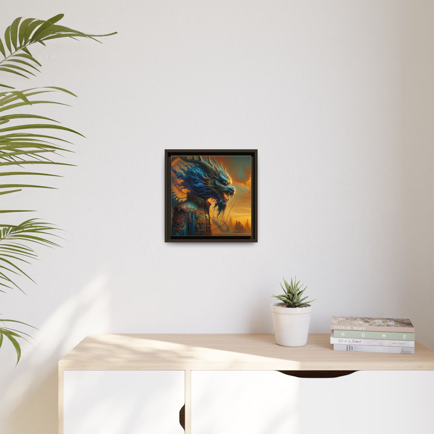 Golden Skies - Gallery Canvas Wrap, Square Frame