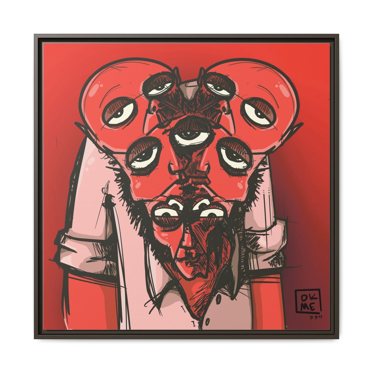 Mern - Gallery Canvas Wrap, Square Frame