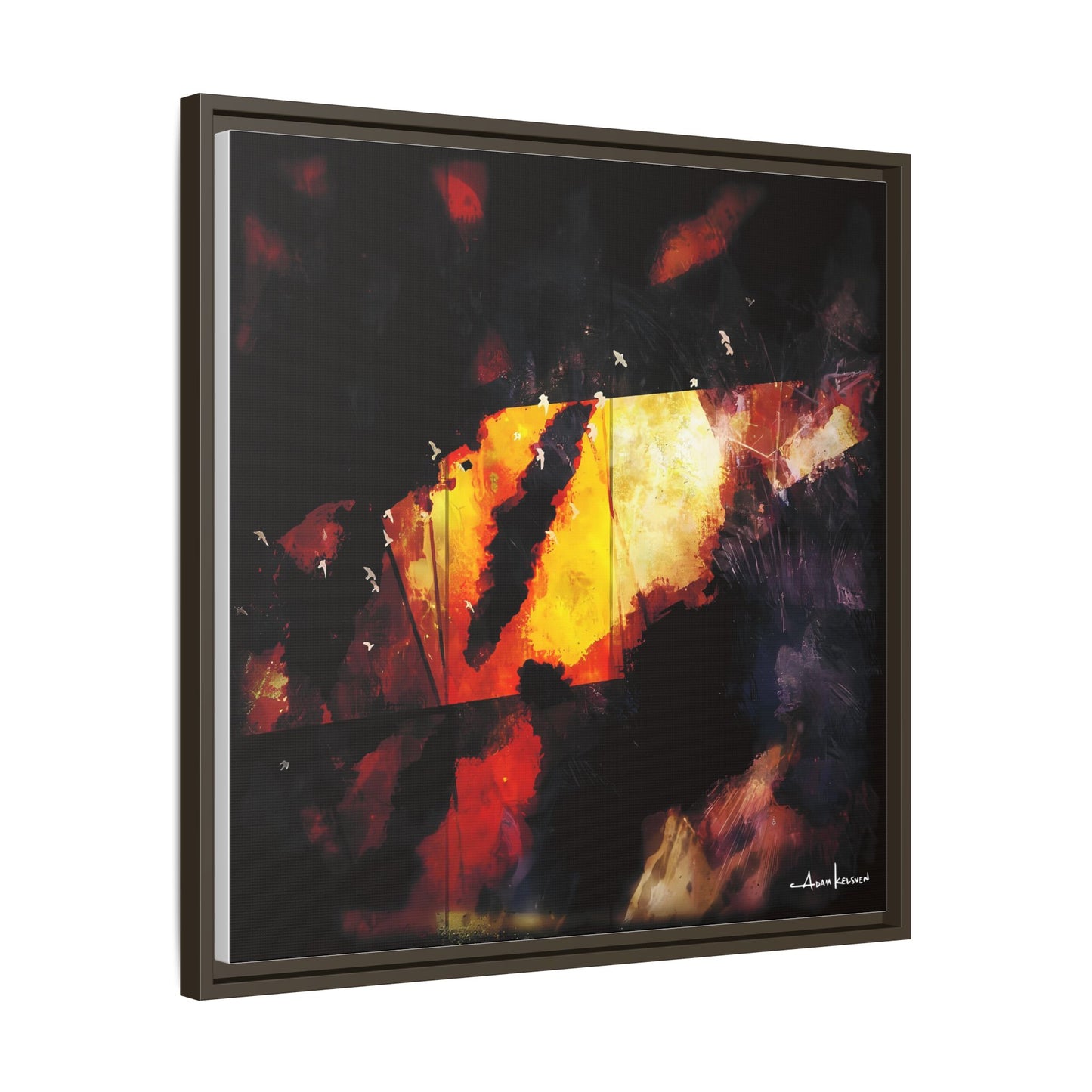 Birds Eye View - Gallery Canvas Wrap, Square Frame