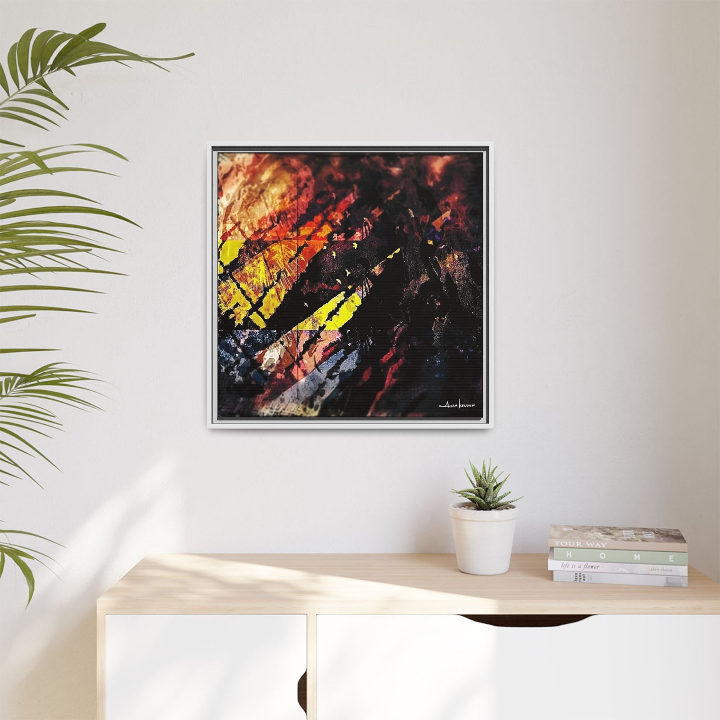 Fjords - Gallery Canvas Wrap, Square Frame