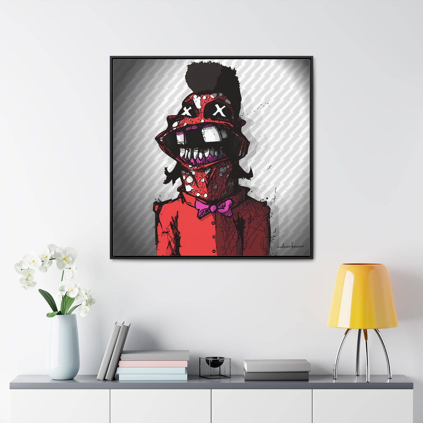 Creep #327 - Canvas Print, Square Frame