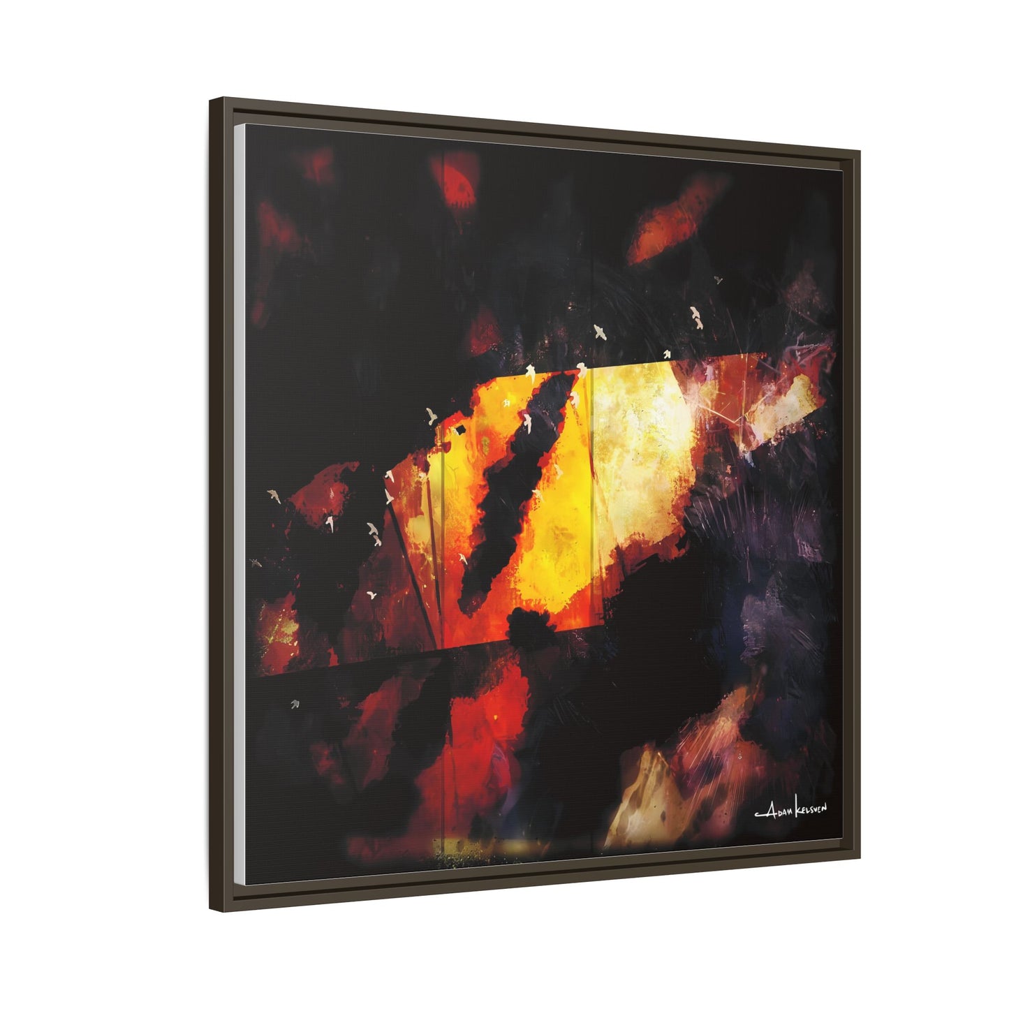 Birds Eye View - Gallery Canvas Wrap, Square Frame
