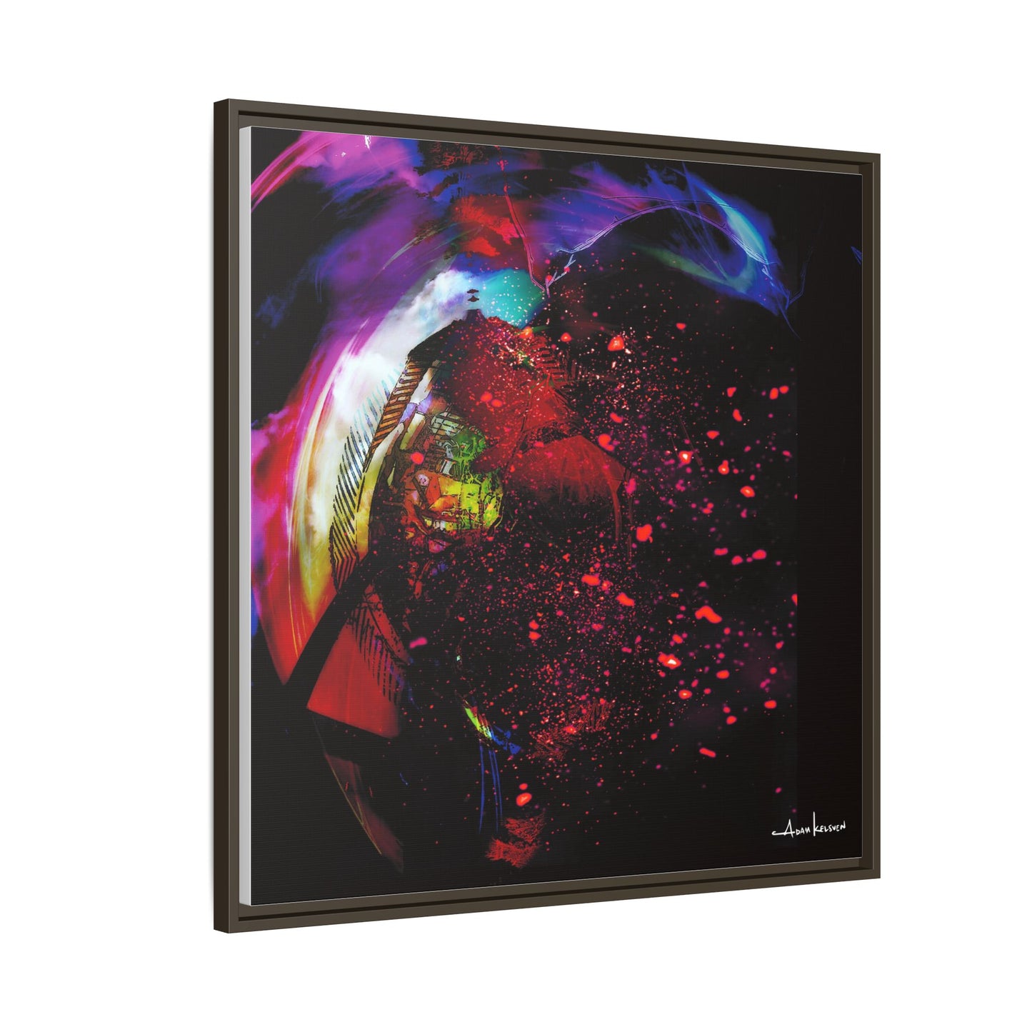 Matrices - Gallery Canvas Wrap, Square Frame