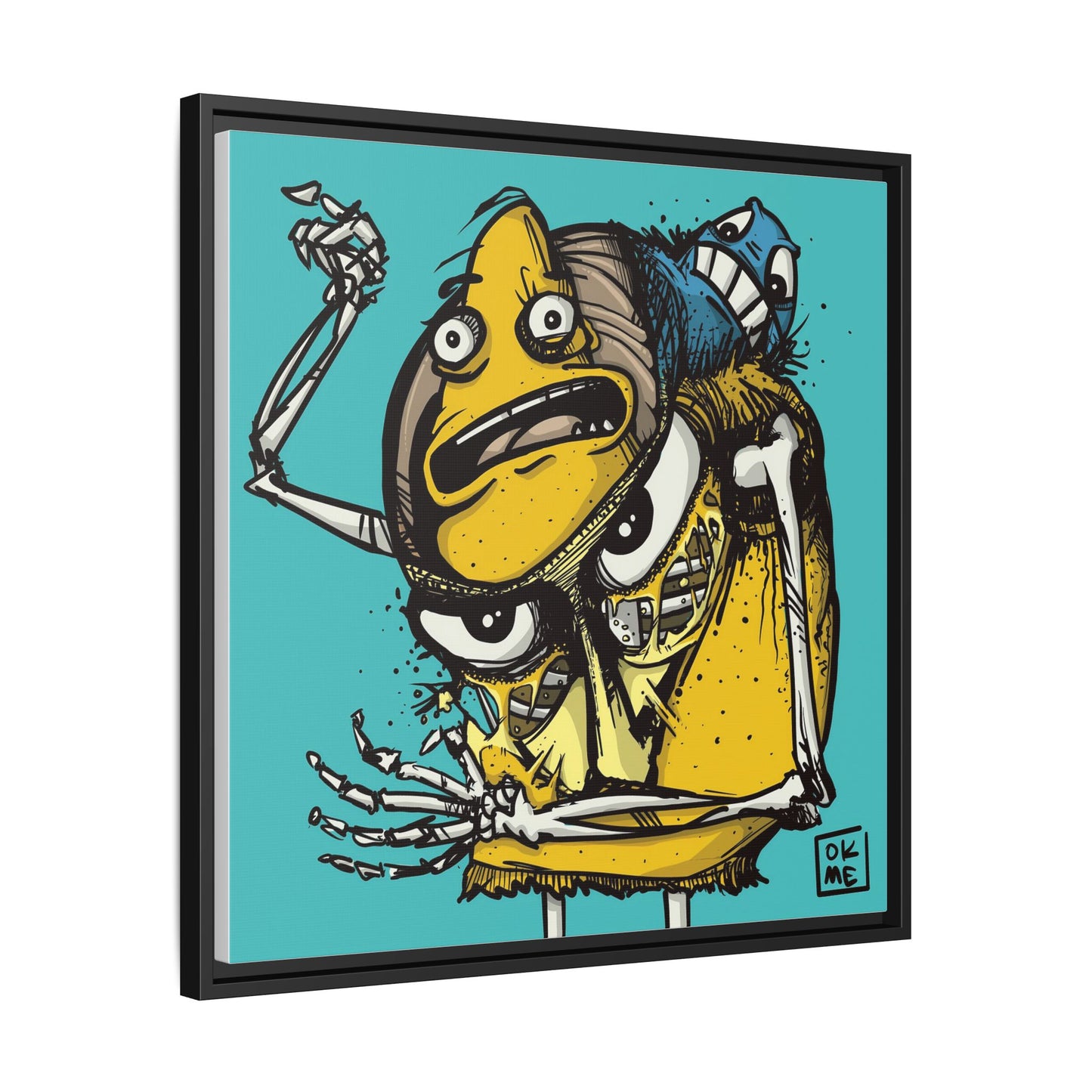 Potato Chip Bag - Gallery Canvas Wrap, Square Frame