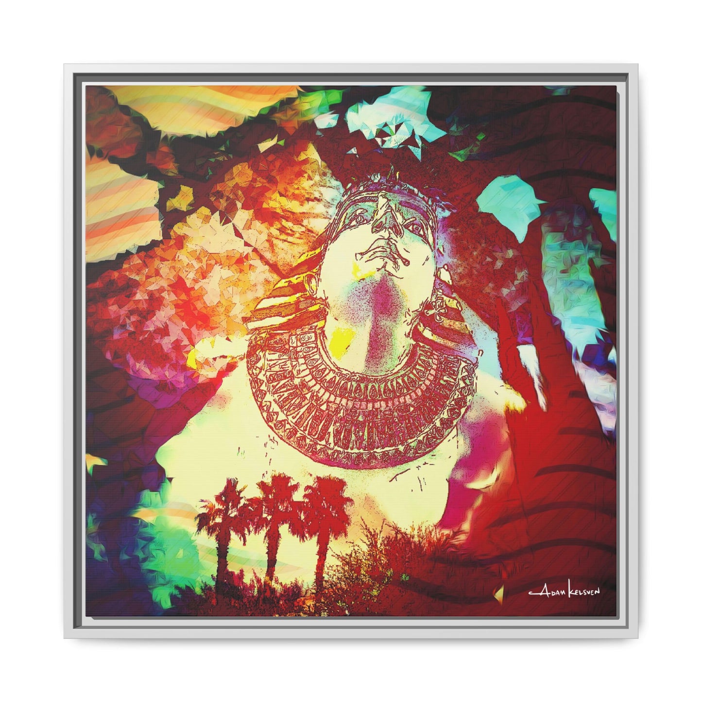 West Quest - Gallery Canvas Wrap, Square Frame