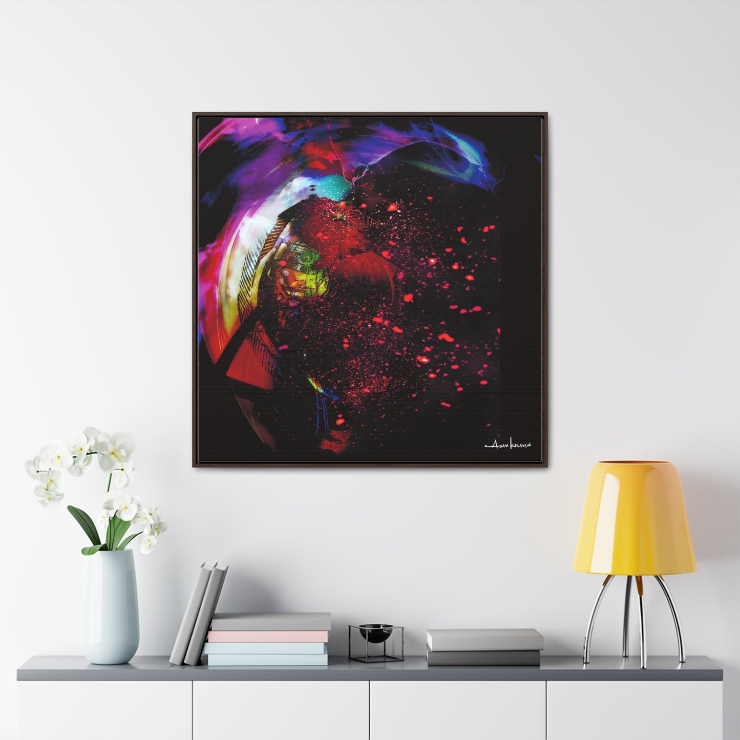 Matrices - Canvas Print, Square Frame