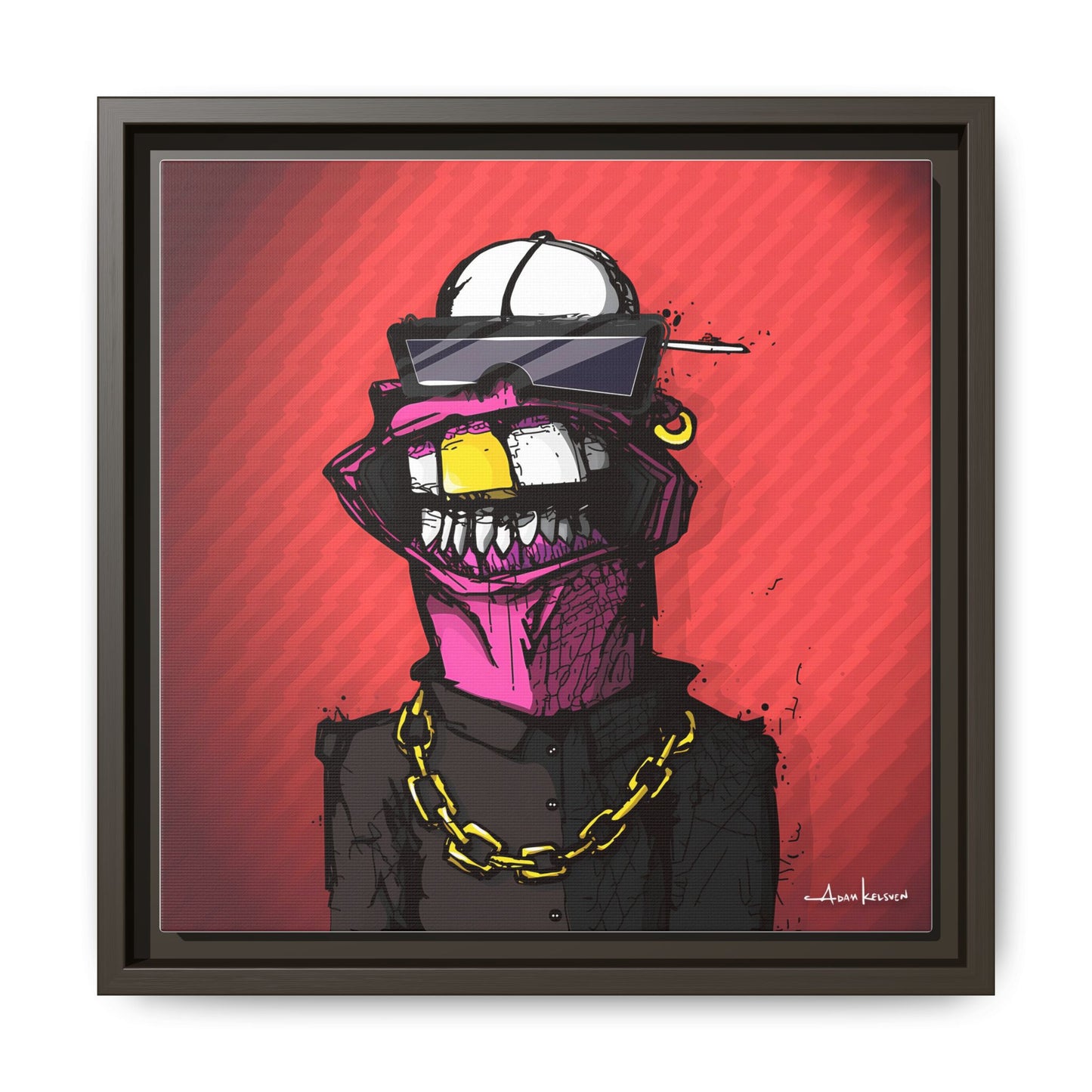 Creep #063 - Gallery Canvas Wraps, Square Frame