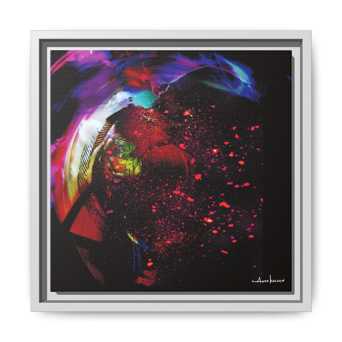 Matrices - Gallery Canvas Wrap, Square Frame