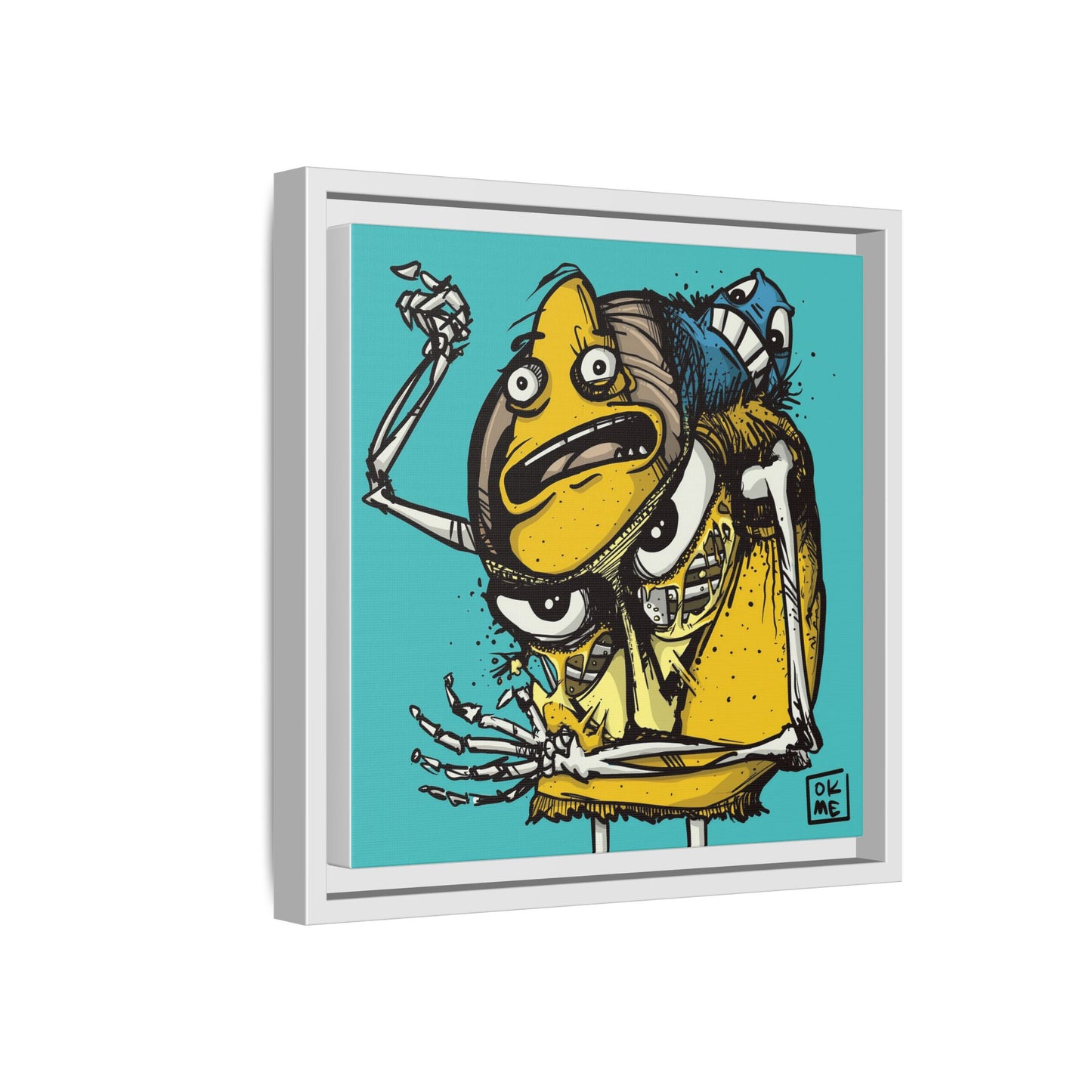 Potato Chip Bag - Gallery Canvas Wrap, Square Frame