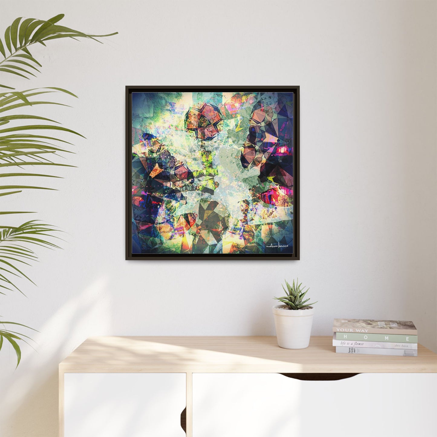 Gentlemanly Conversation - Gallery Canvas Wrap, Square Frame