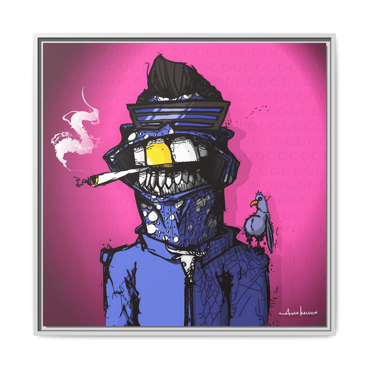 Creep #022 - Gallery Canvas Wraps, Square Frame