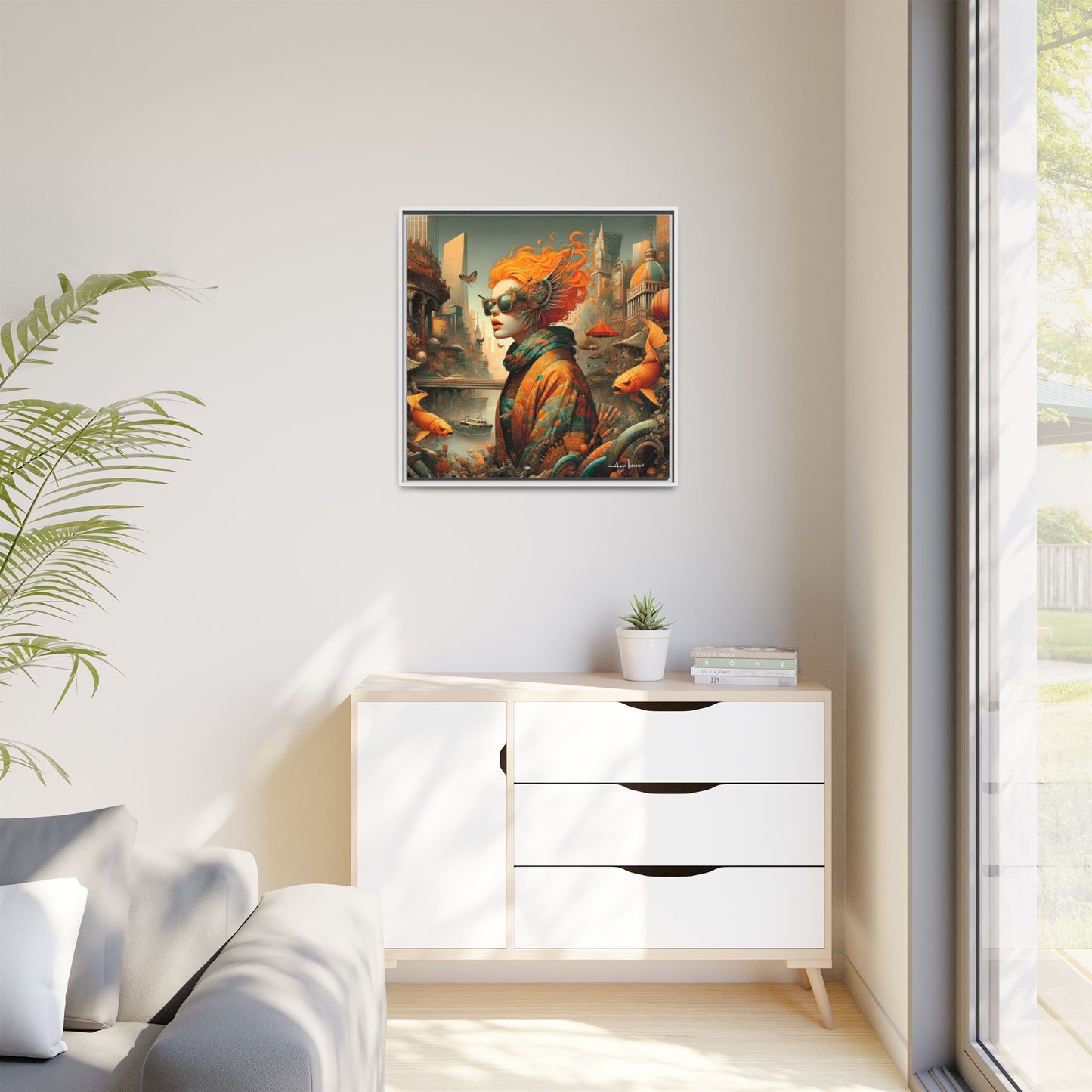 Urban Siren - Gallery Canvas Wrap, Square Frame