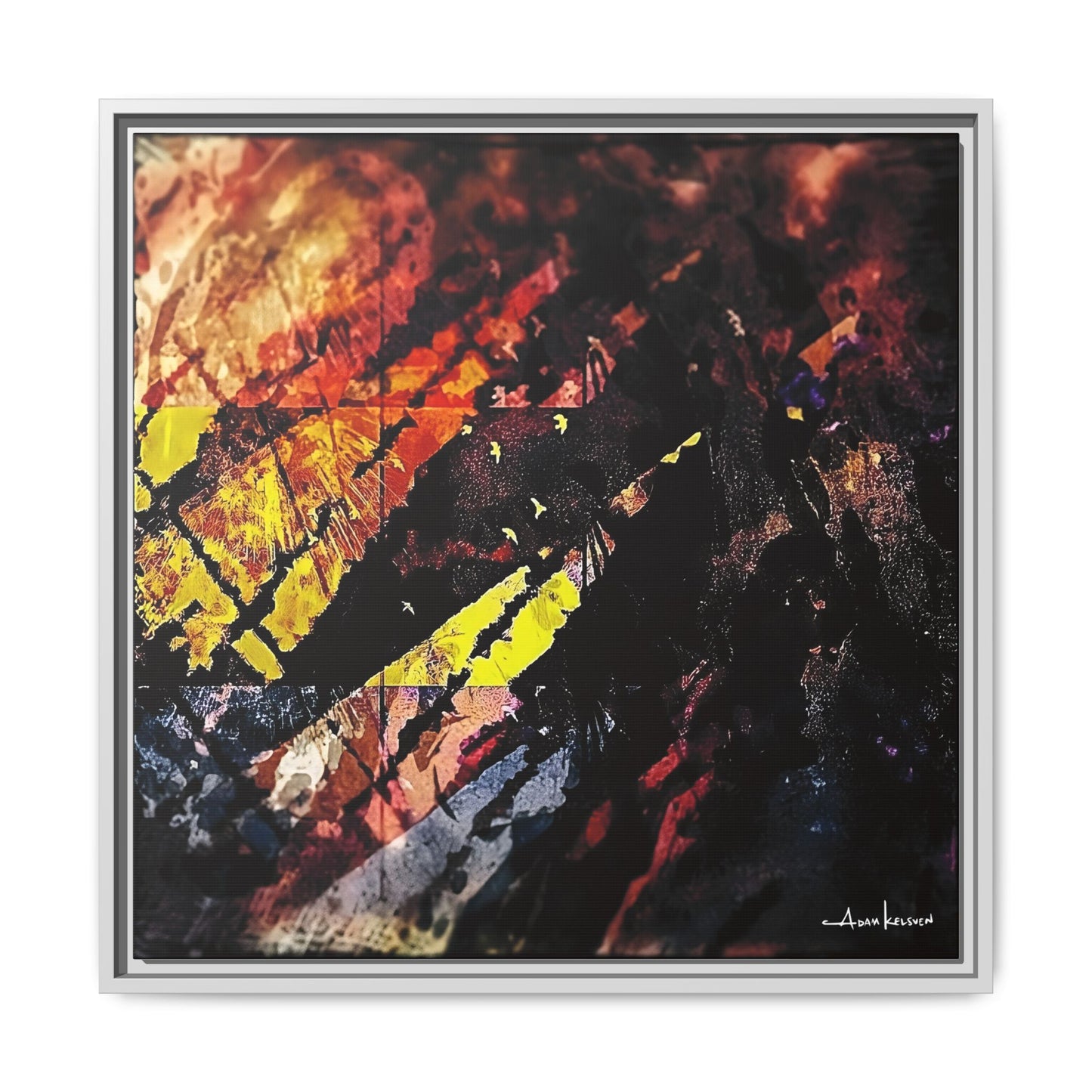 Fjords - Gallery Canvas Wrap, Square Frame