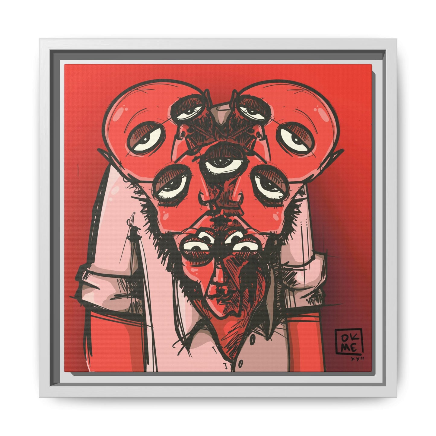 Mern - Gallery Canvas Wrap, Square Frame