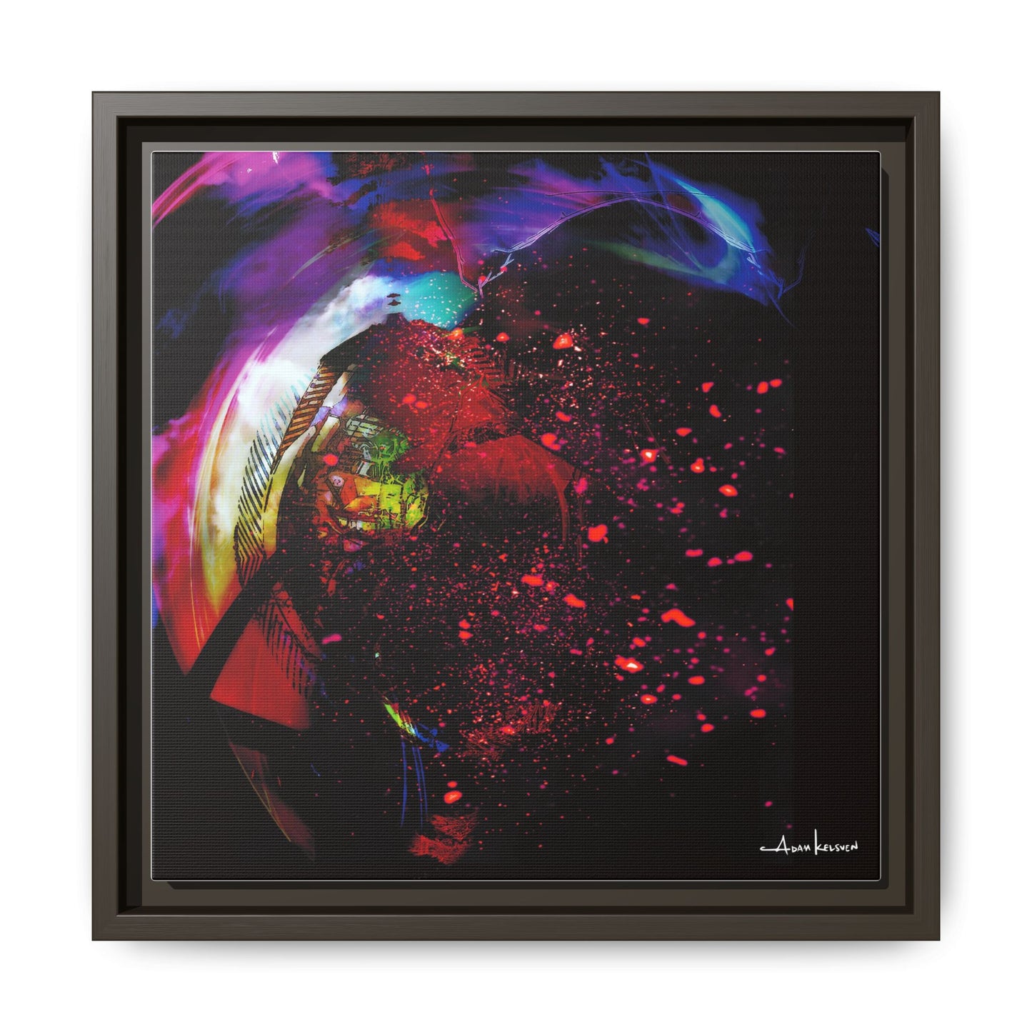 Matrices - Gallery Canvas Wrap, Square Frame