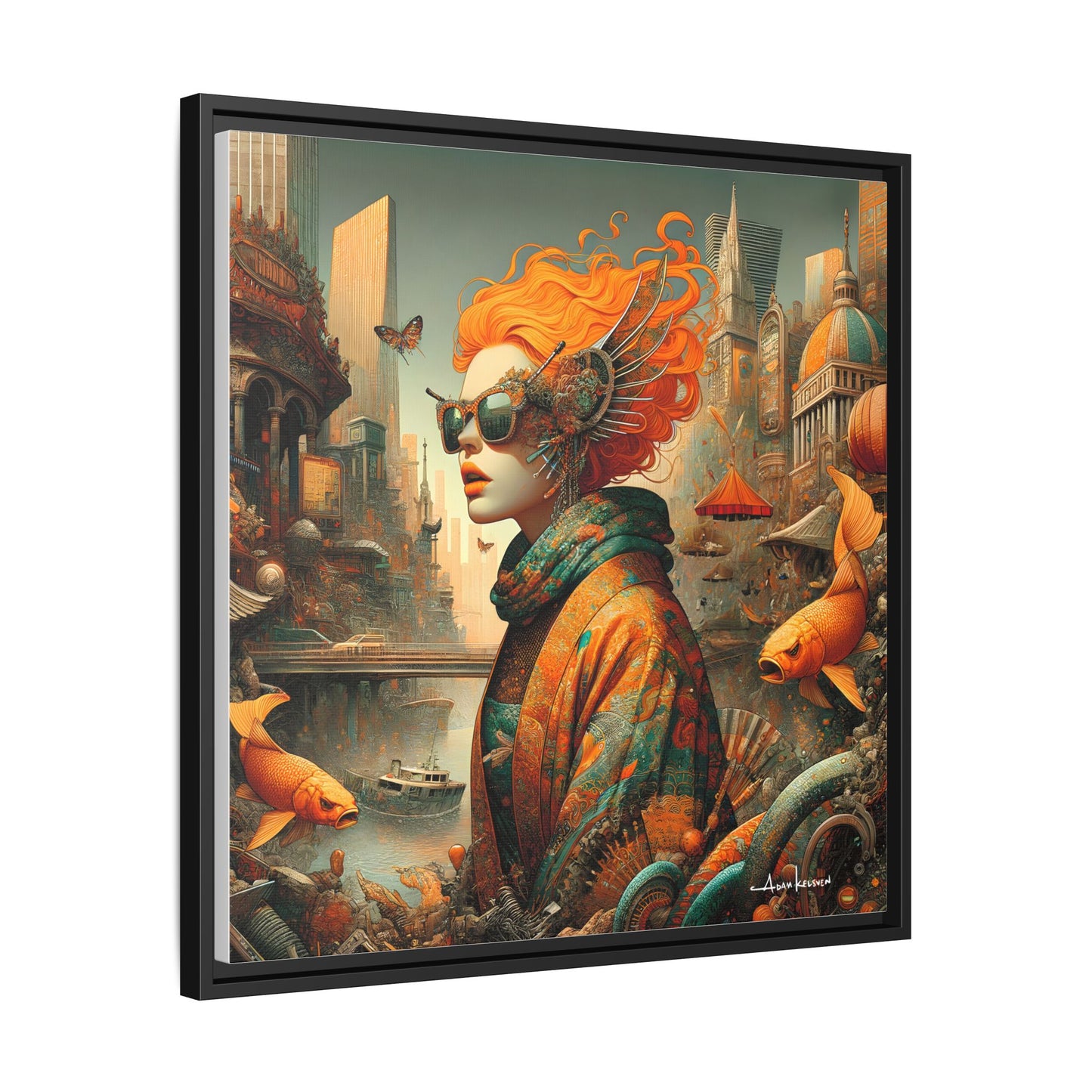 Urban Siren - Gallery Canvas Wrap, Square Frame