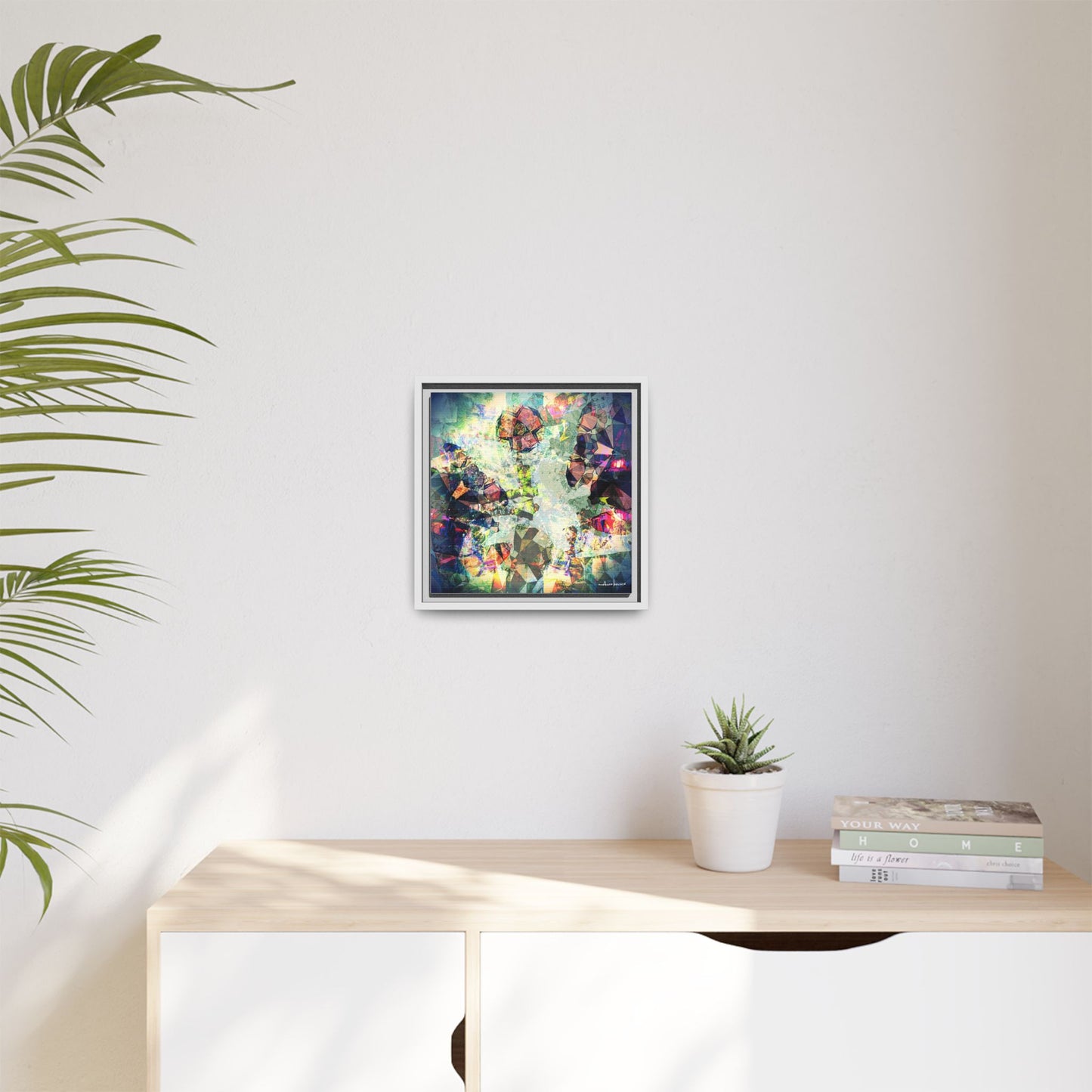 Gentlemanly Conversation - Gallery Canvas Wrap, Square Frame