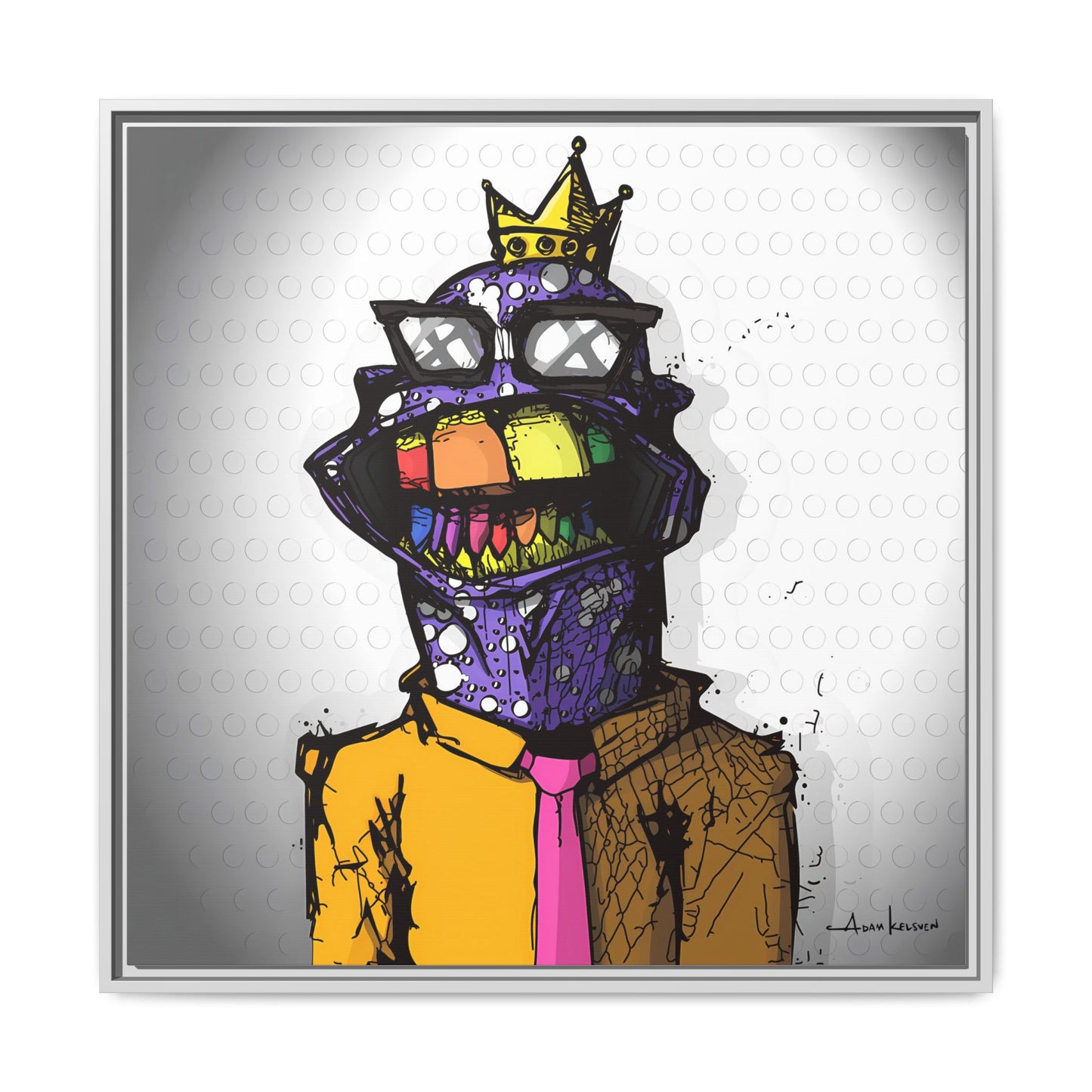 Creep #177 - Gallery Canvas Wraps, Square Frame