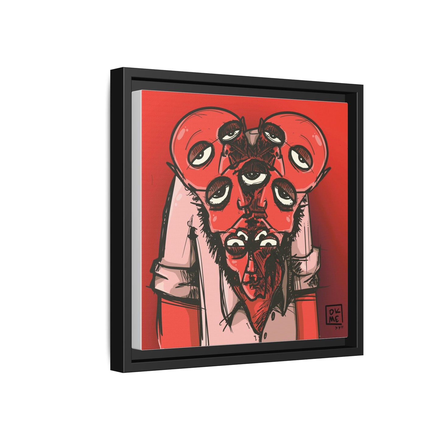Mern - Gallery Canvas Wrap, Square Frame