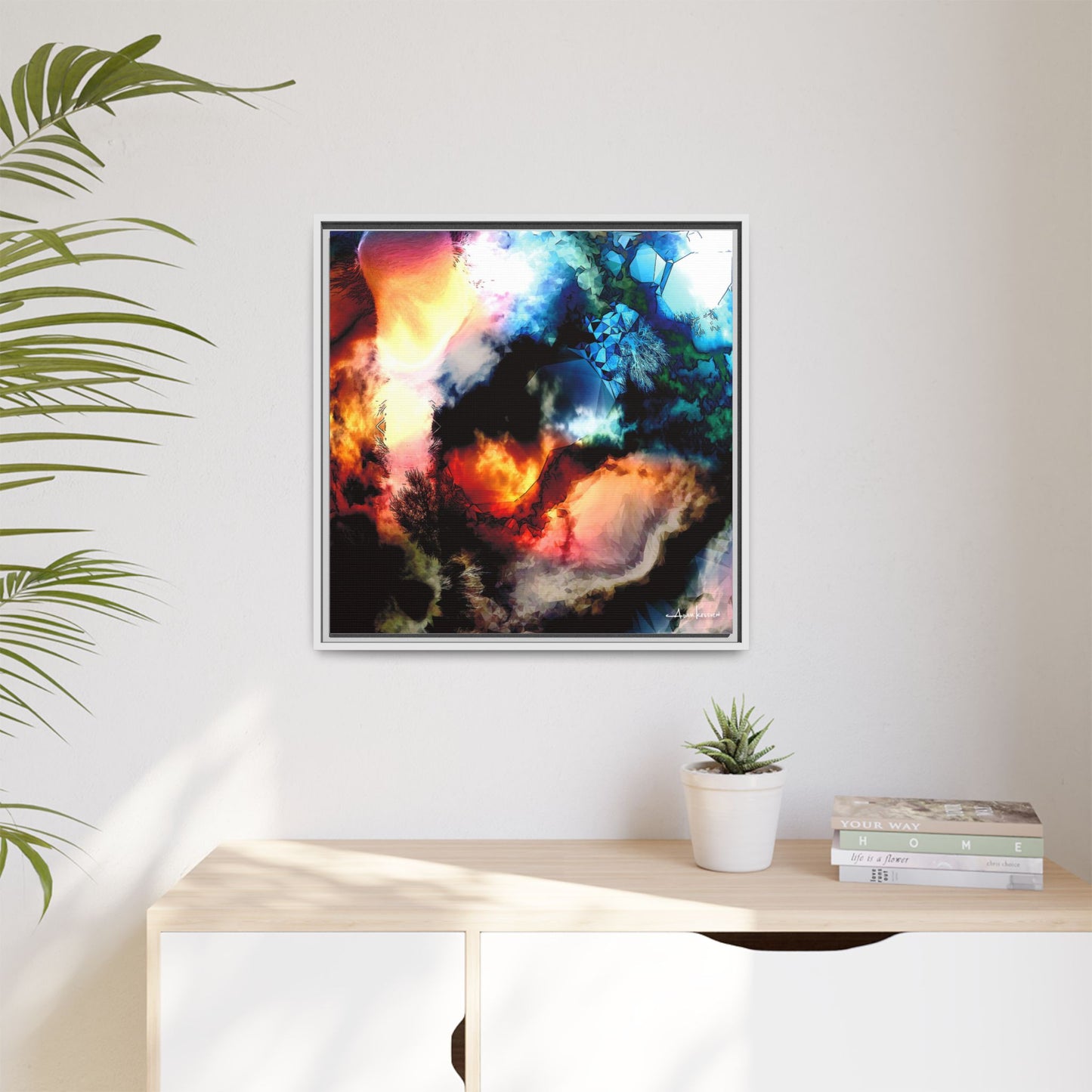 Rubble - Gallery Canvas Wrap, Square Frame