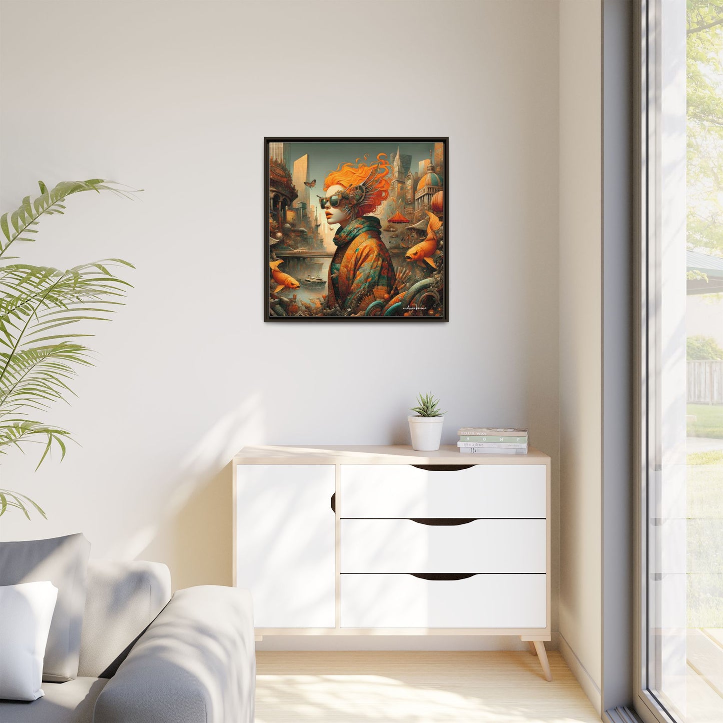 Urban Siren - Gallery Canvas Wrap, Square Frame