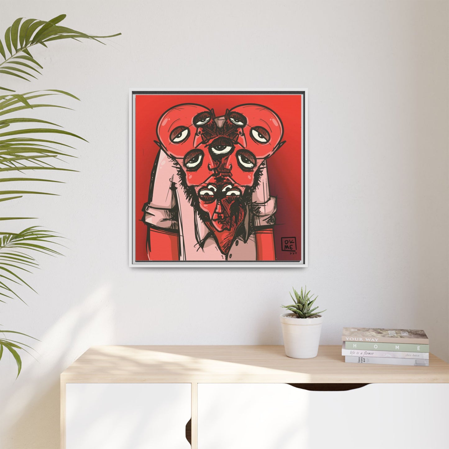 Mern - Gallery Canvas Wrap, Square Frame