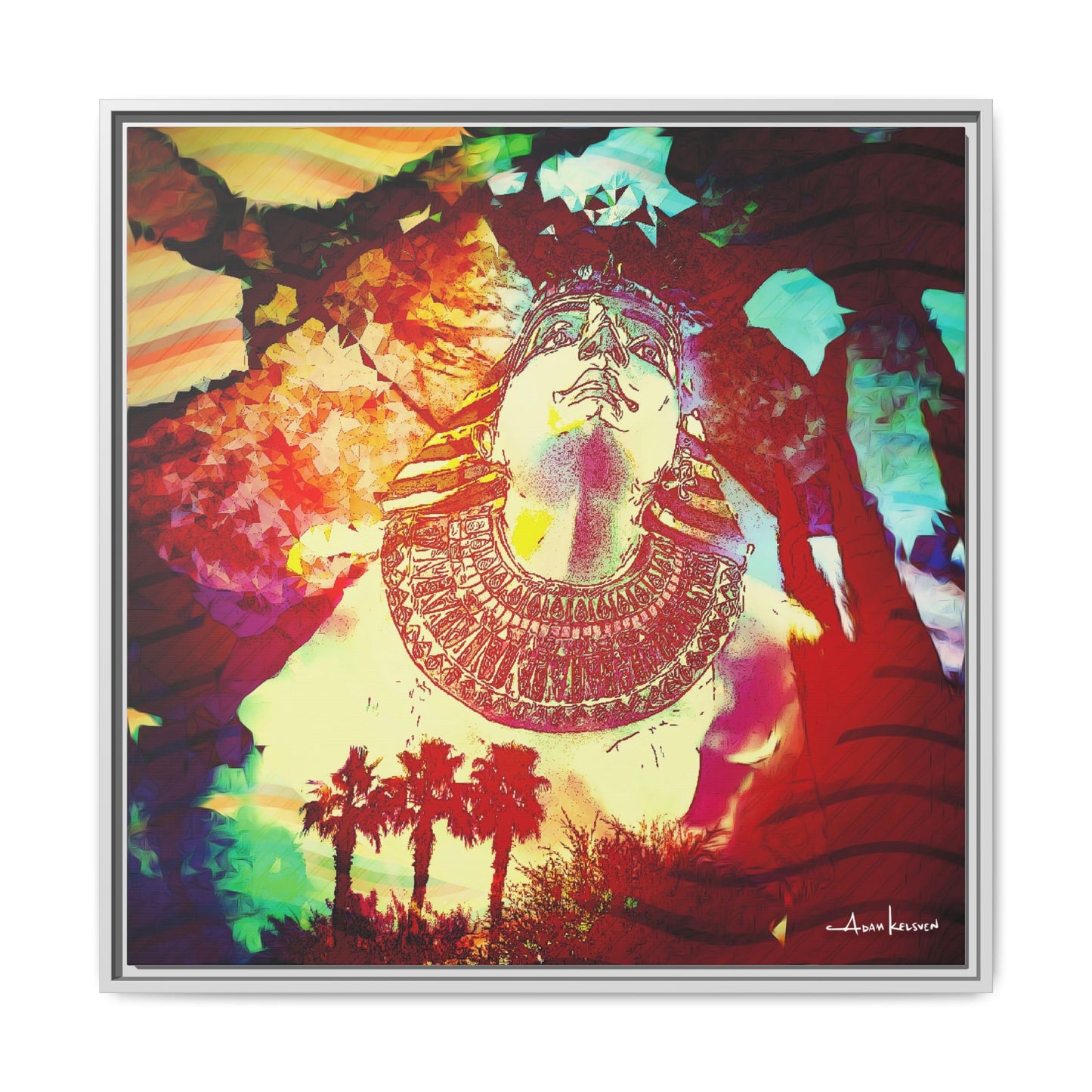 West Quest - Gallery Canvas Wrap, Square Frame