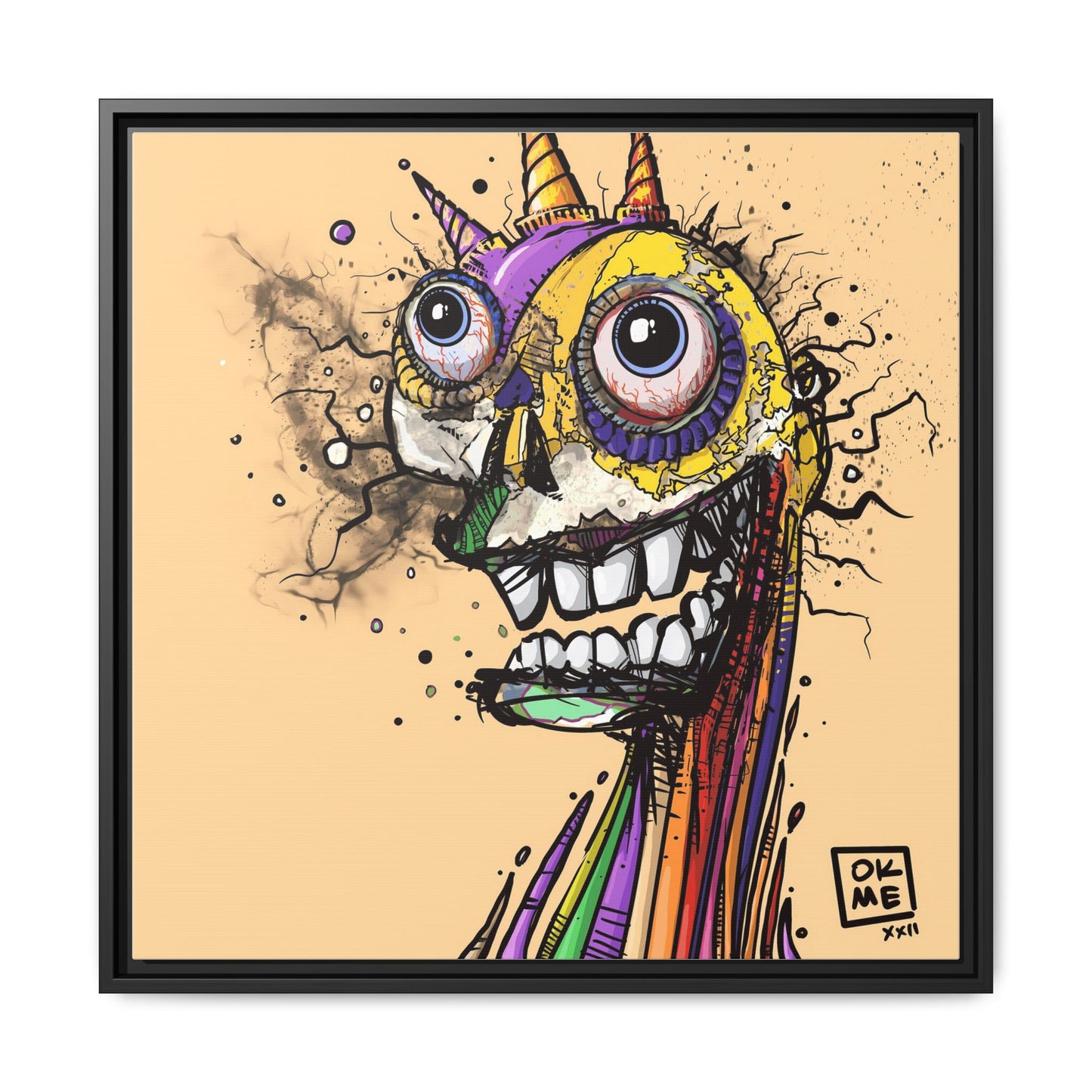 Fanta - Gallery Canvas Wrap, Square Frame