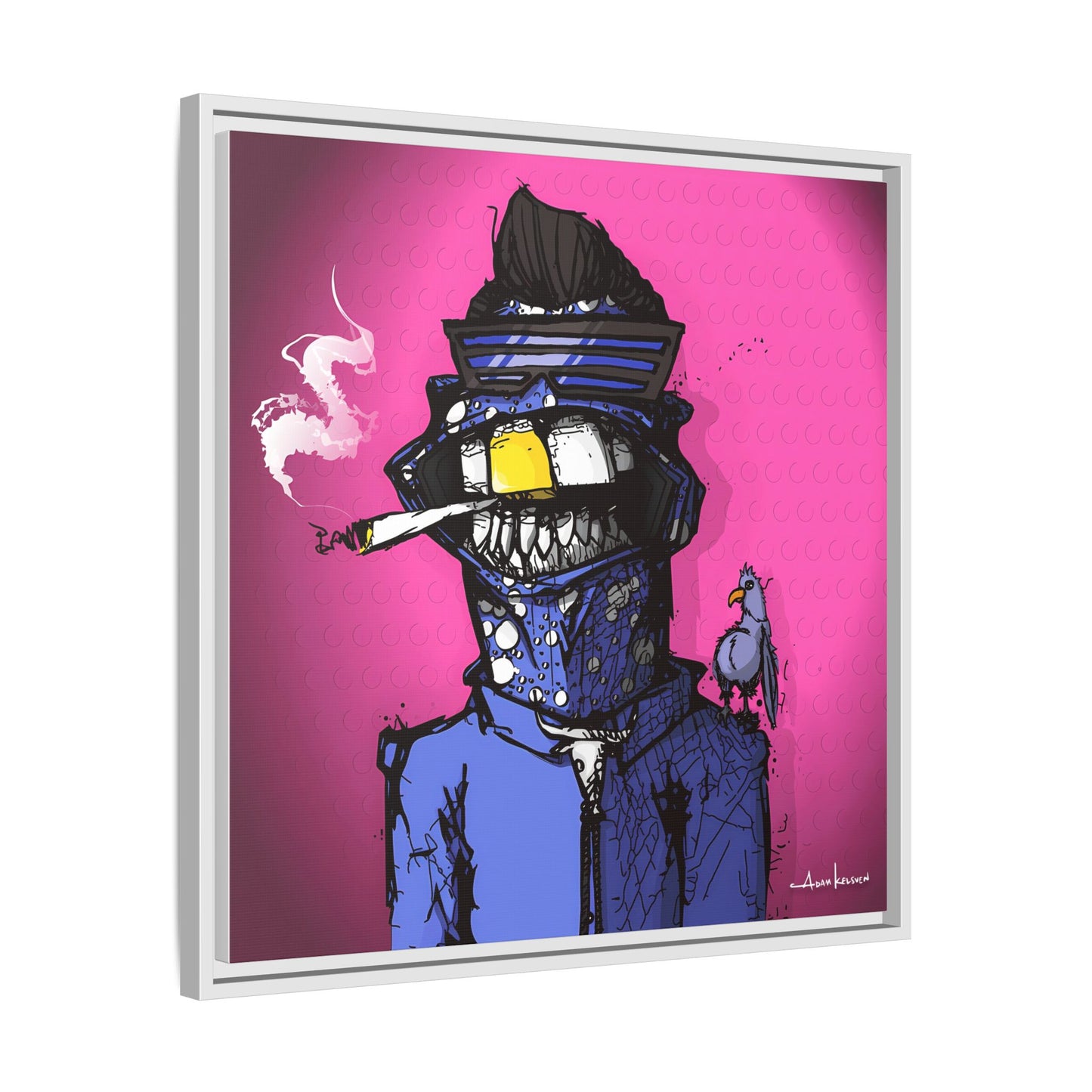 Creep #022 - Gallery Canvas Wraps, Square Frame