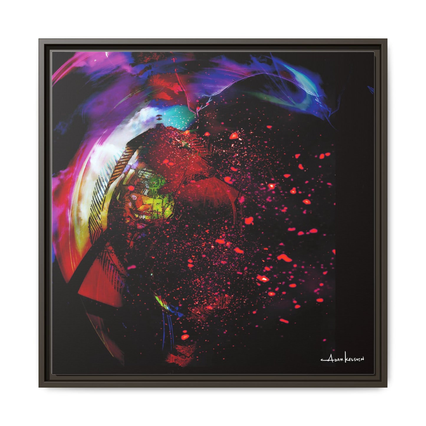 Matrices - Gallery Canvas Wrap, Square Frame