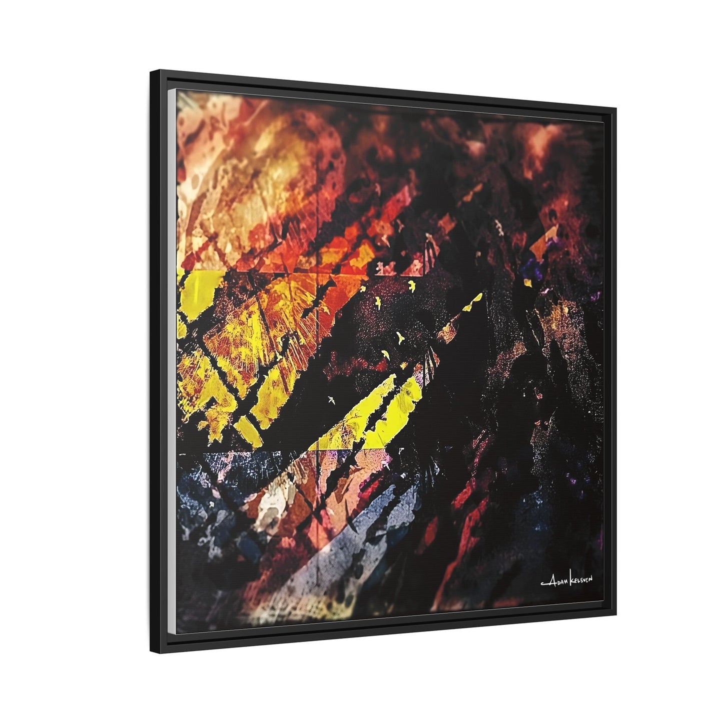 Fjords - Gallery Canvas Wrap, Square Frame
