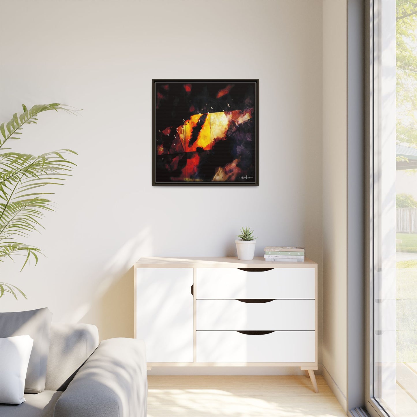 Birds Eye View - Gallery Canvas Wrap, Square Frame