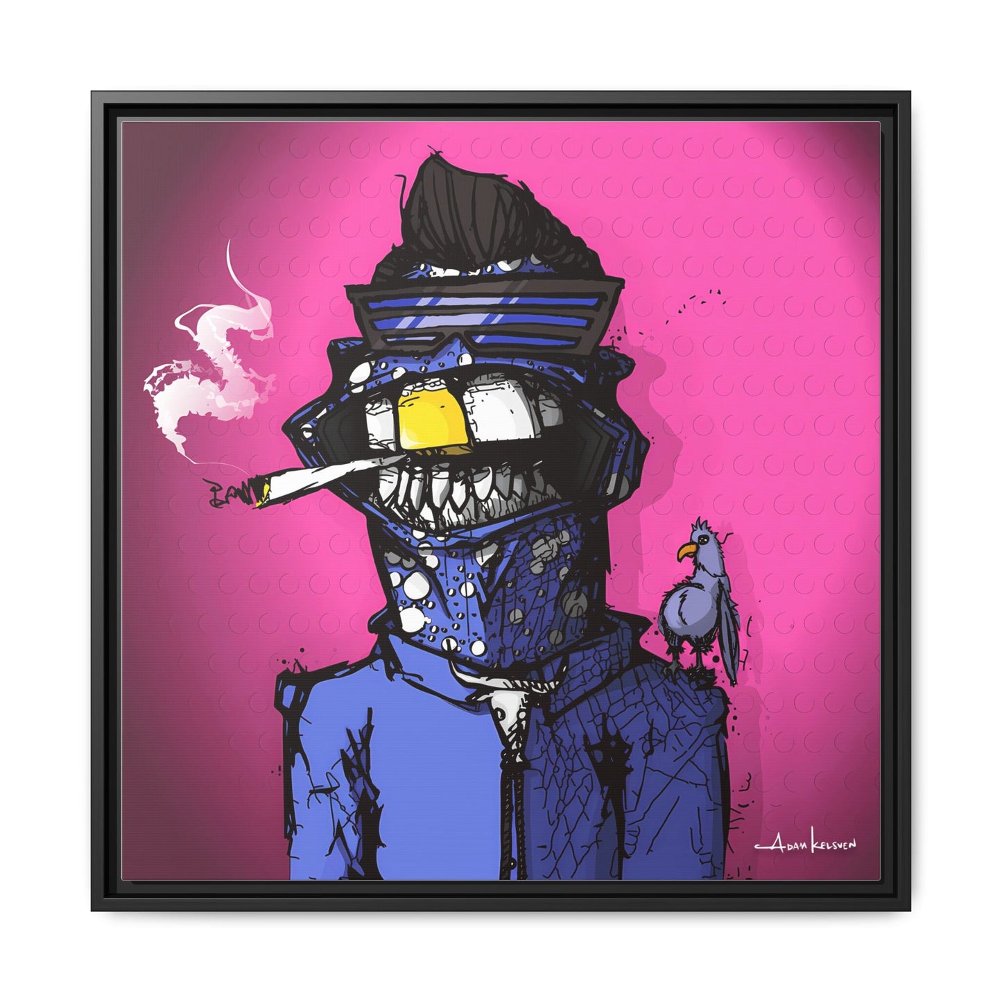 Creep #022 - Gallery Canvas Wraps, Square Frame