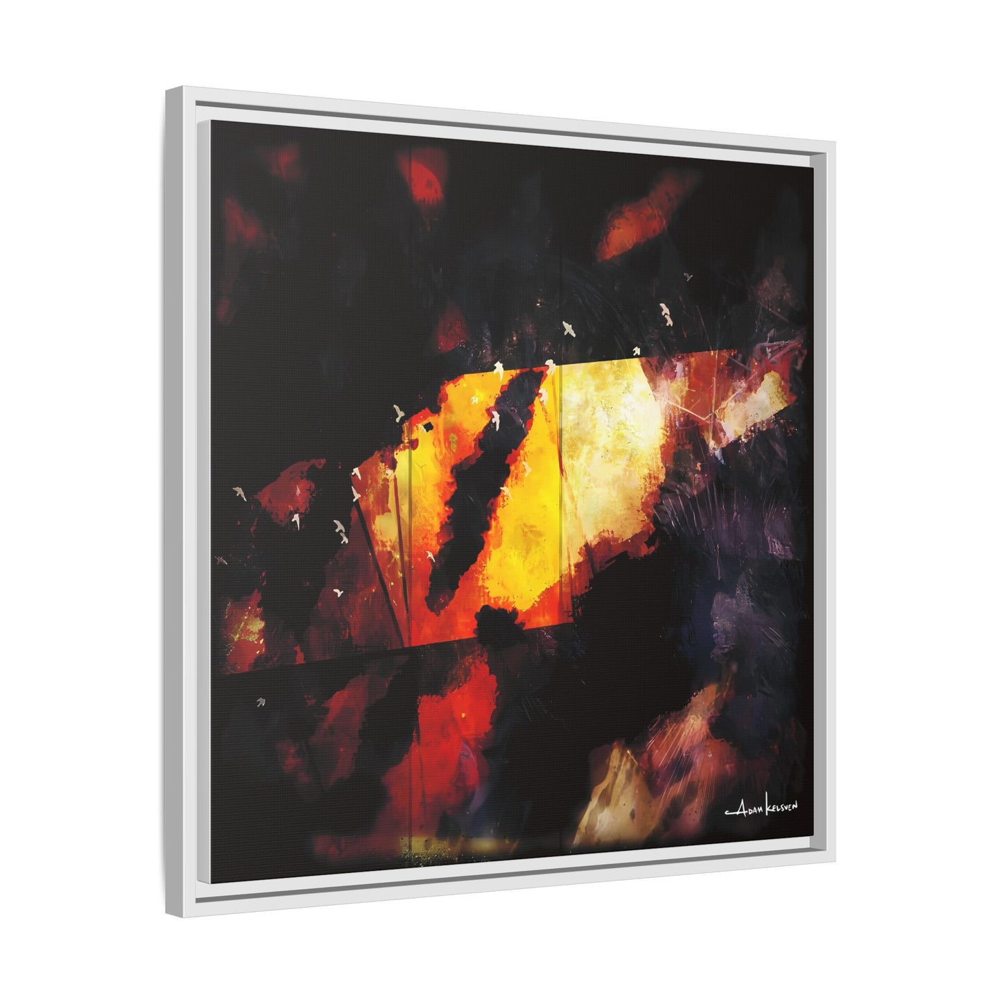 Birds Eye View - Gallery Canvas Wrap, Square Frame