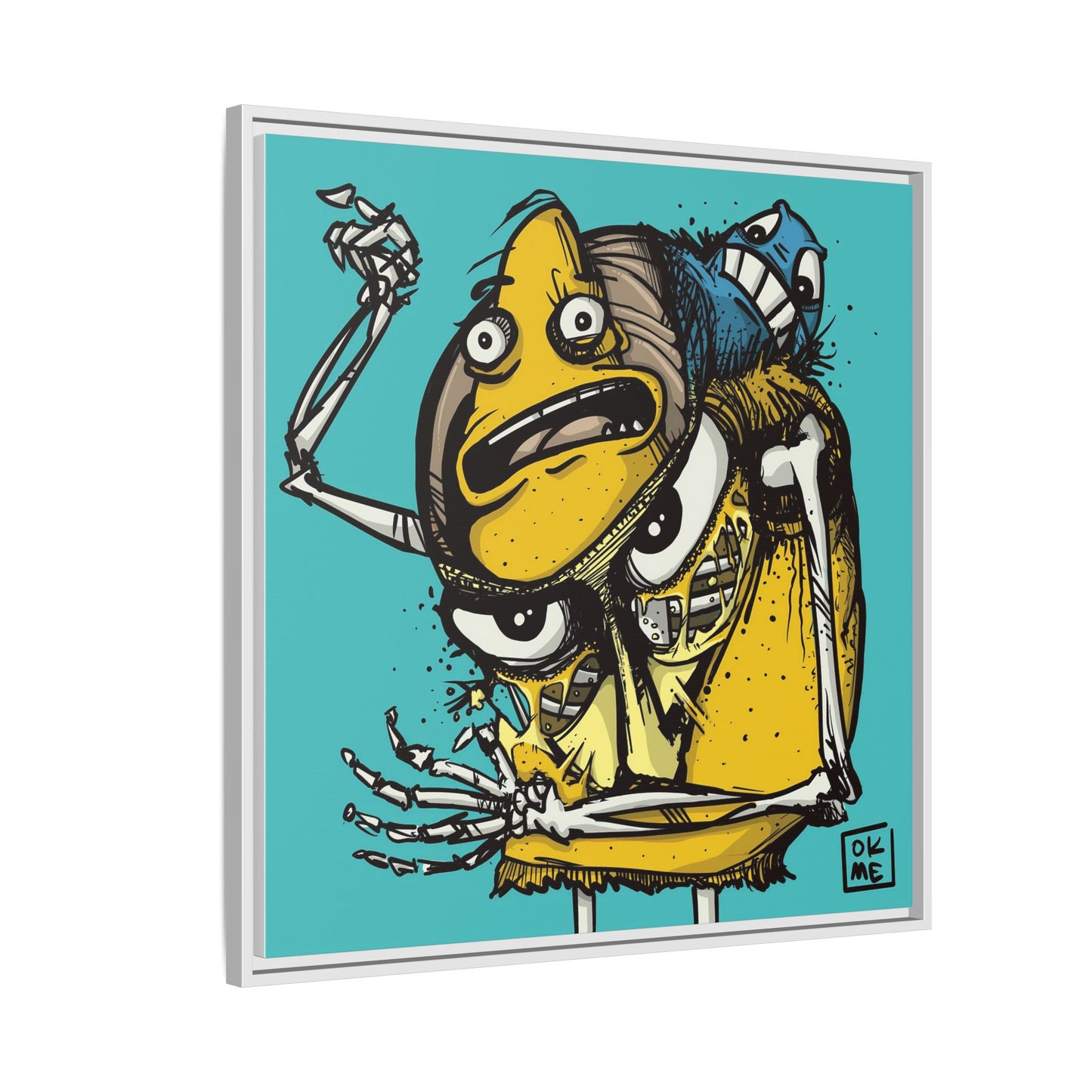 Potato Chip Bag - Gallery Canvas Wrap, Square Frame