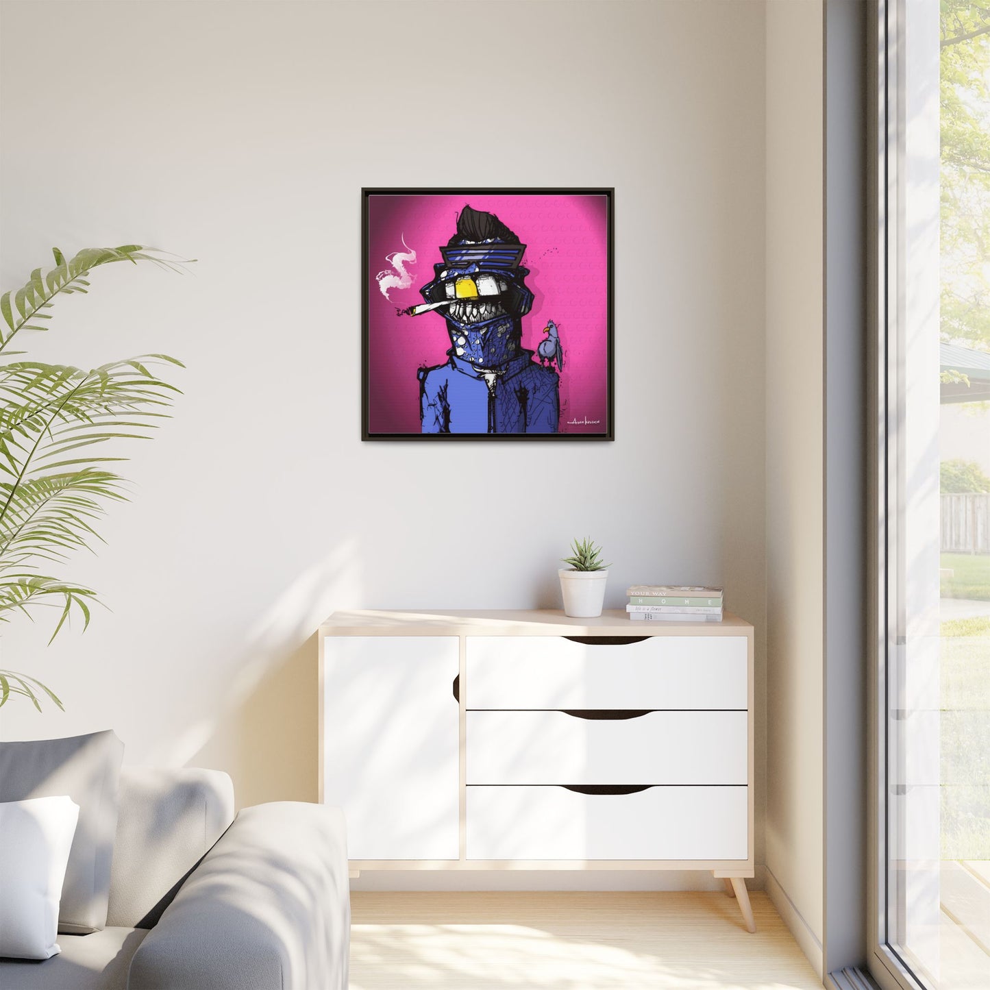 Creep #022 - Gallery Canvas Wraps, Square Frame