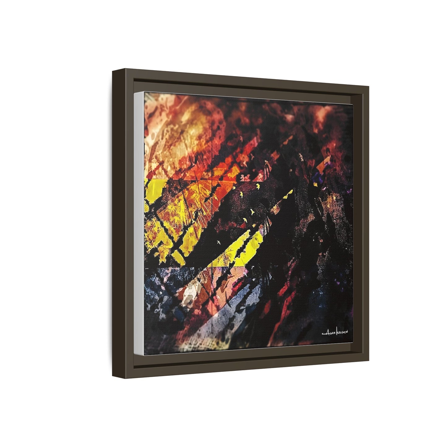 Fjords - Gallery Canvas Wrap, Square Frame