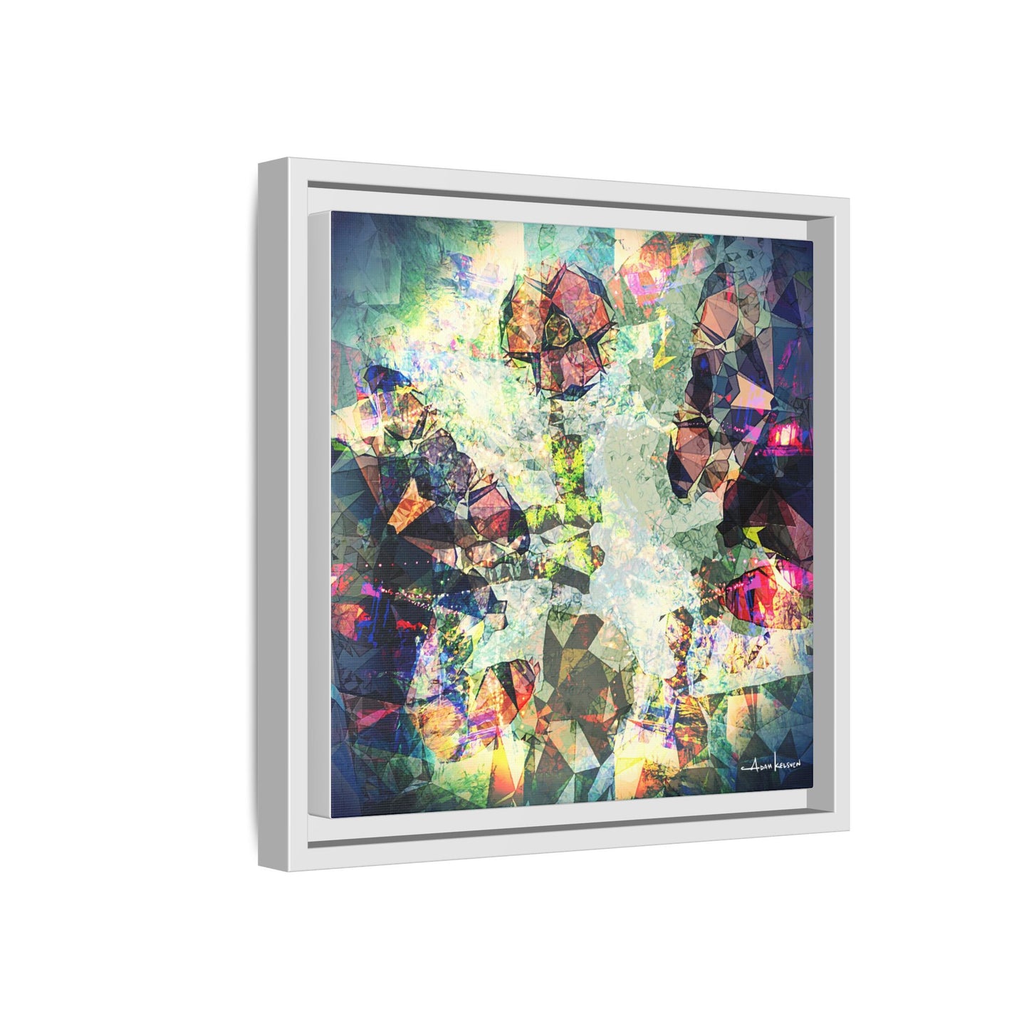 Gentlemanly Conversation - Gallery Canvas Wrap, Square Frame