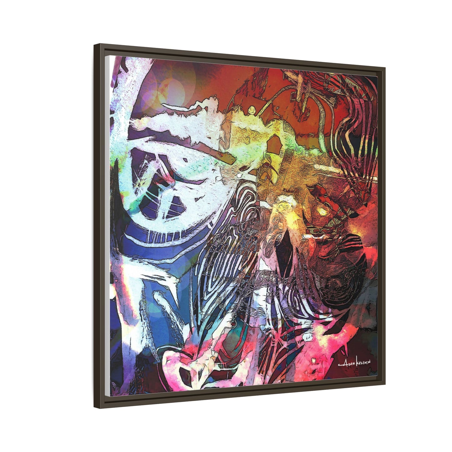 Machine - Gallery Canvas Wrap, Square Frame