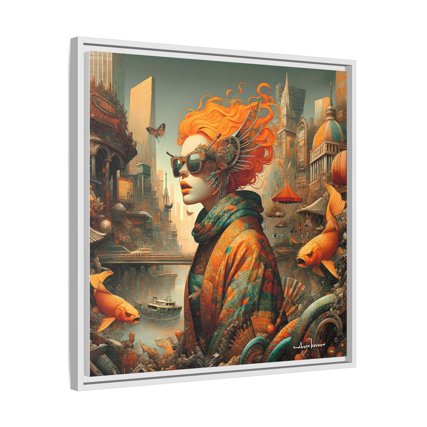 Urban Siren - Gallery Canvas Wrap, Square Frame